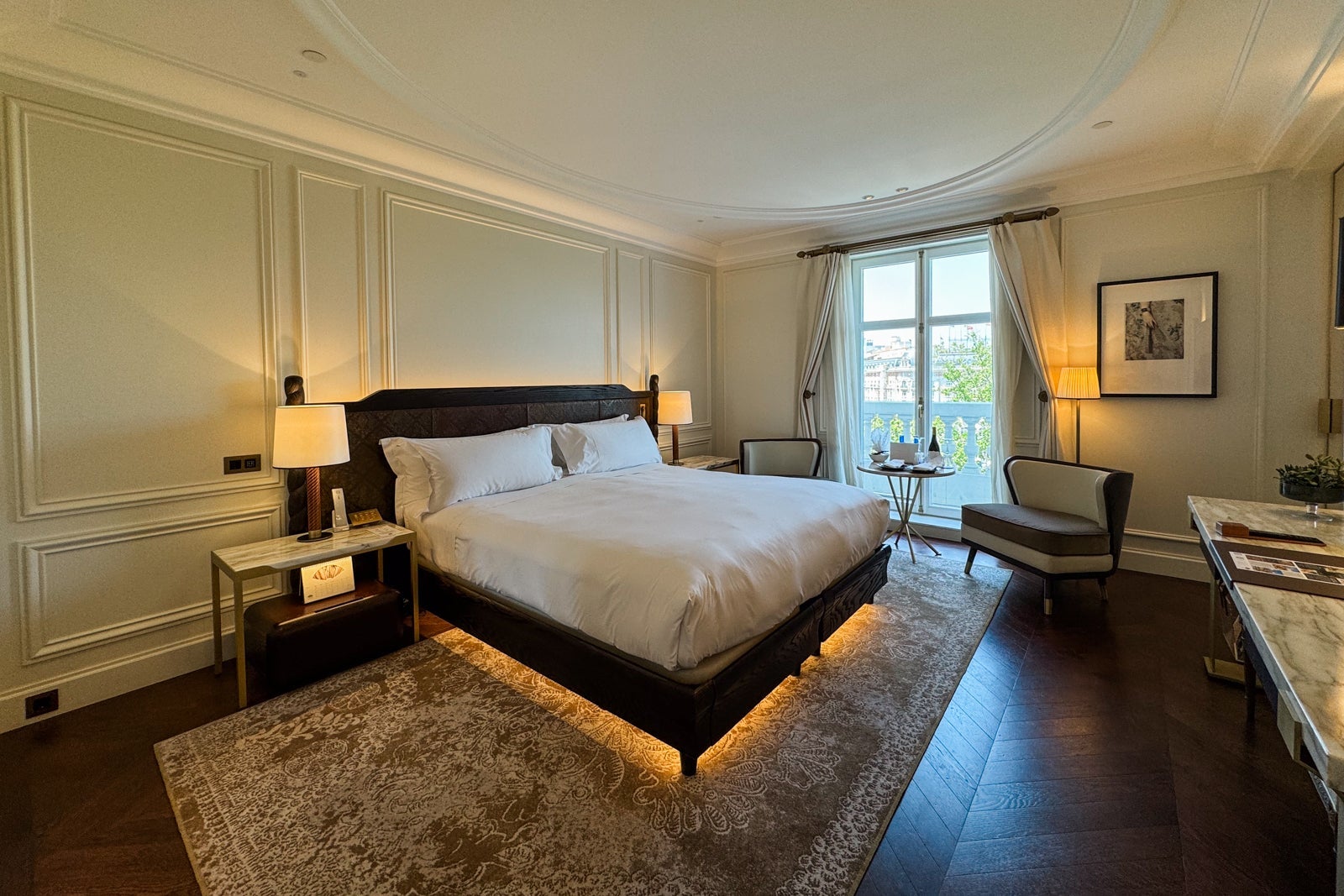 The bed at the Mandarin Oriental Ritz, Madrid