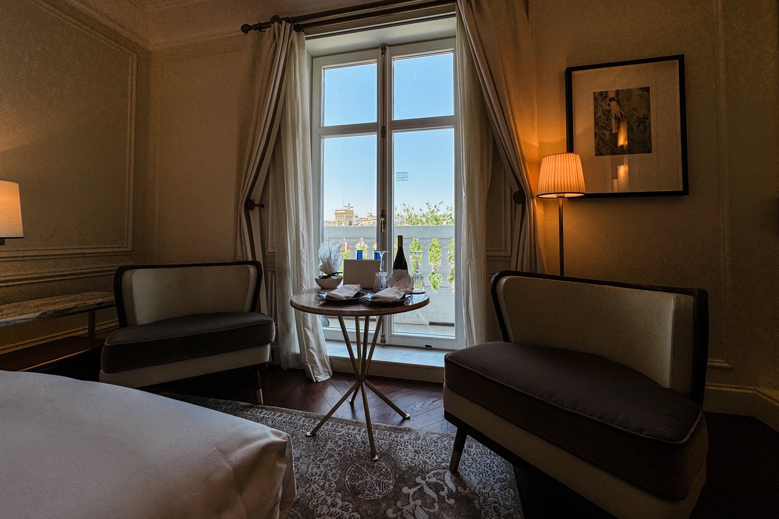 Window view at the Mandarin Oriental Ritz, Madrid