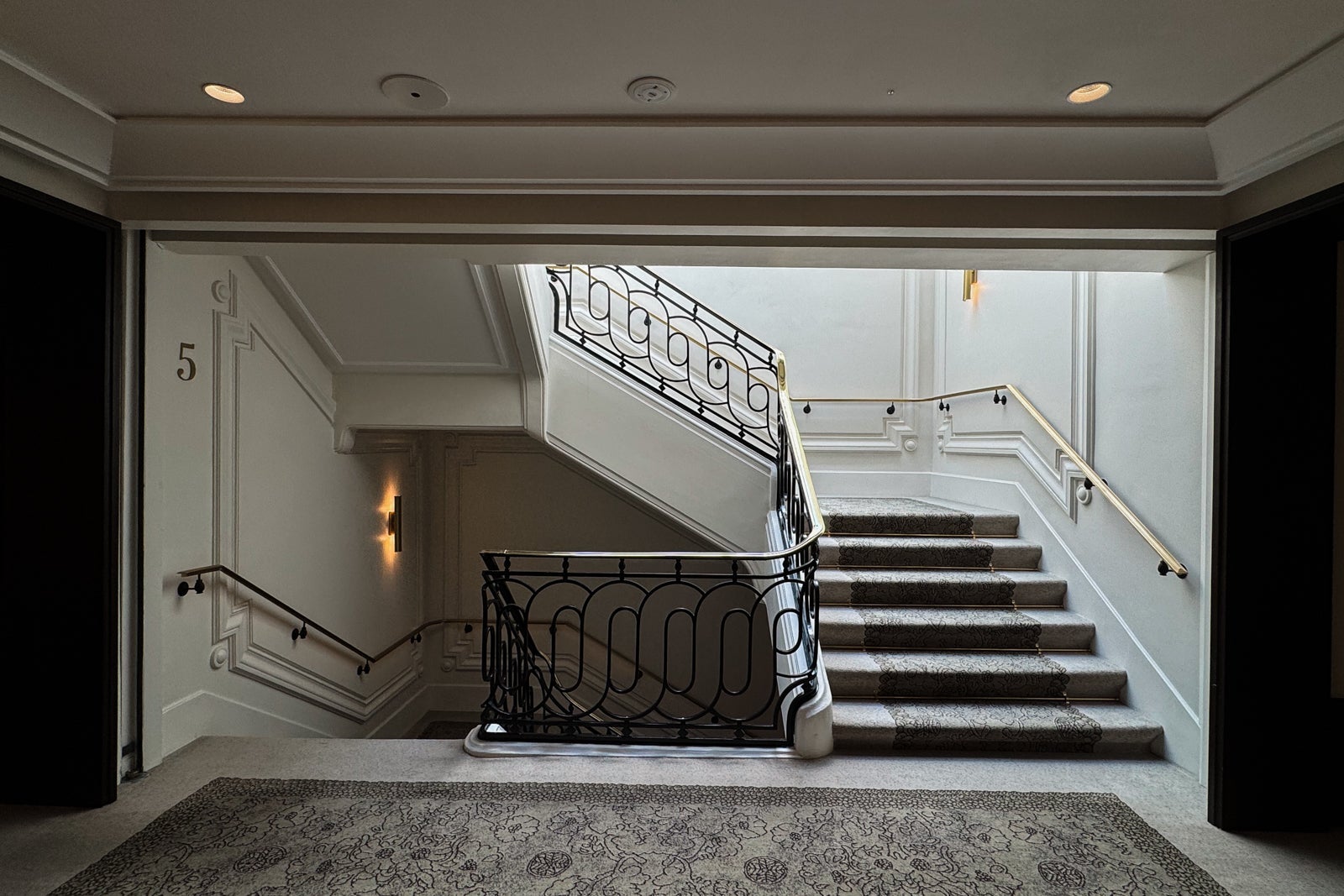 Stairs at the Mandarin Oriental Ritz, Madrid