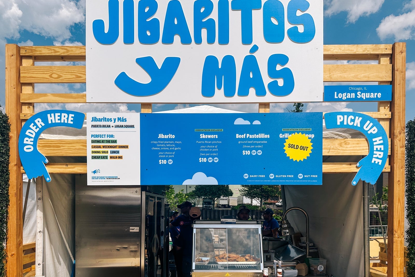 food stand at EEEEEATSCON