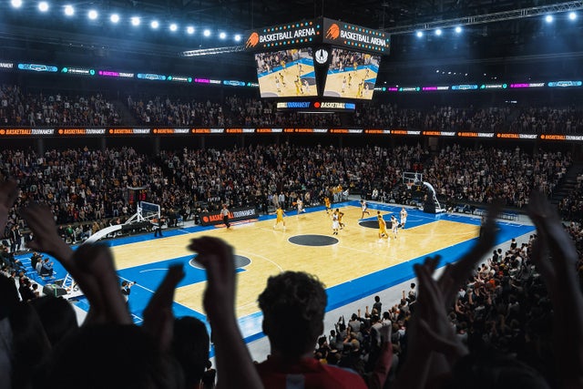 Basketball arena