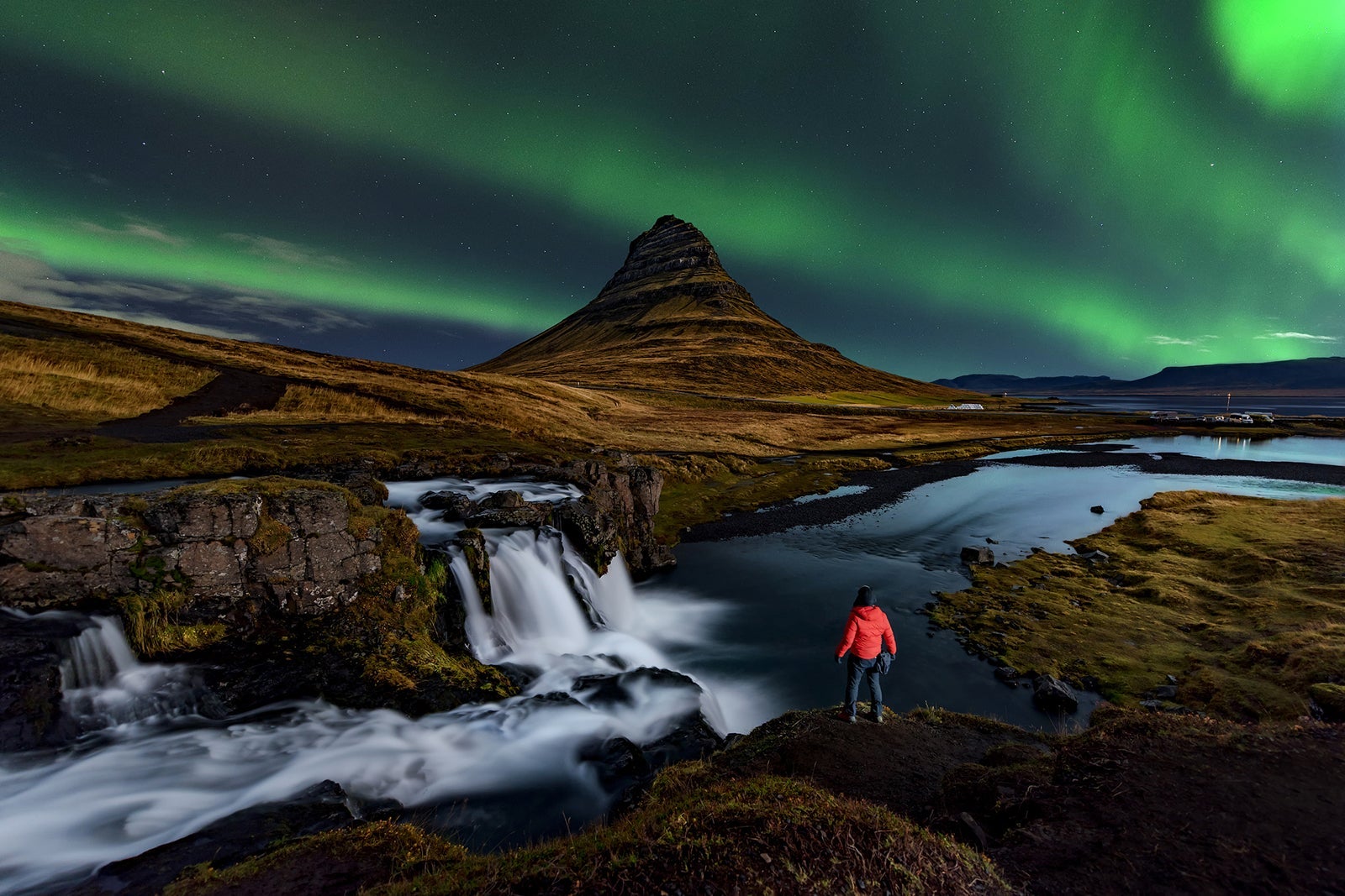 Aurora Borealis over Kirkjufell