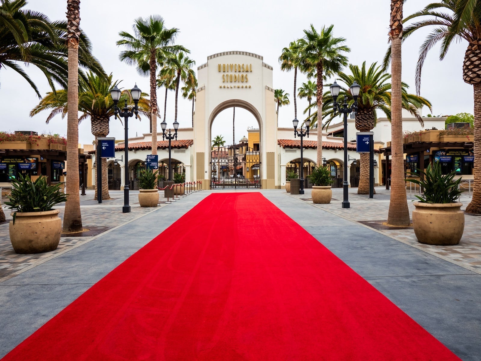Red carpet at Universal Studios Hollywood