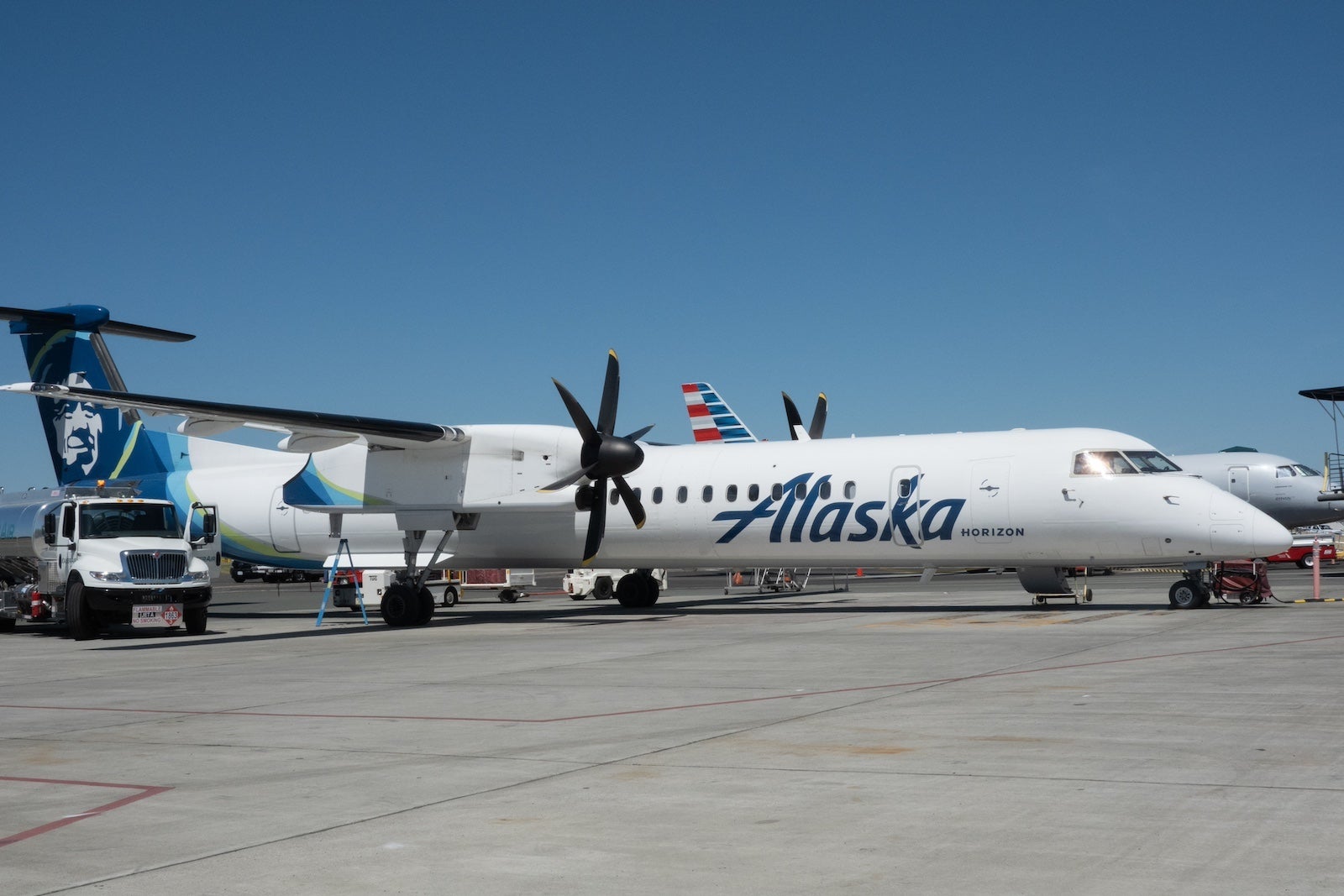 Alaska plane at Santa Rosa