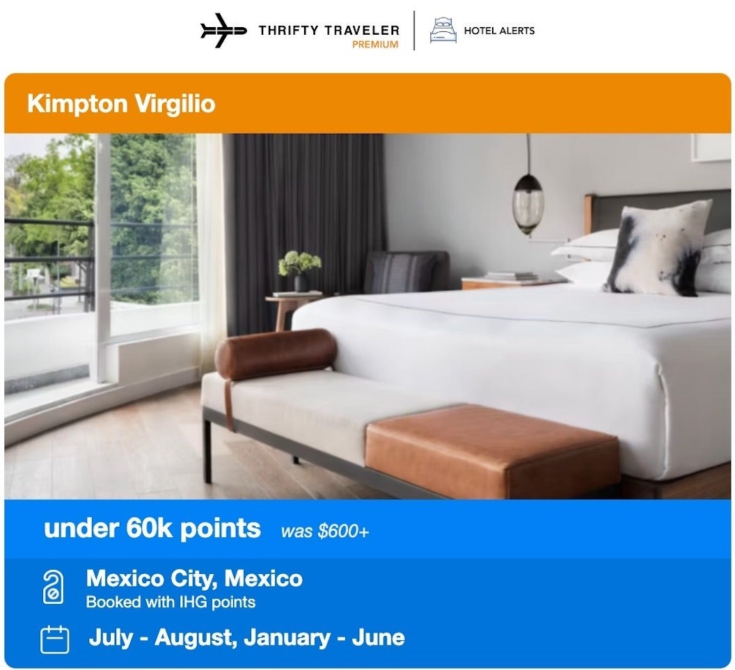 Cost to book Kimpton Virgilio in Mexico City using points
