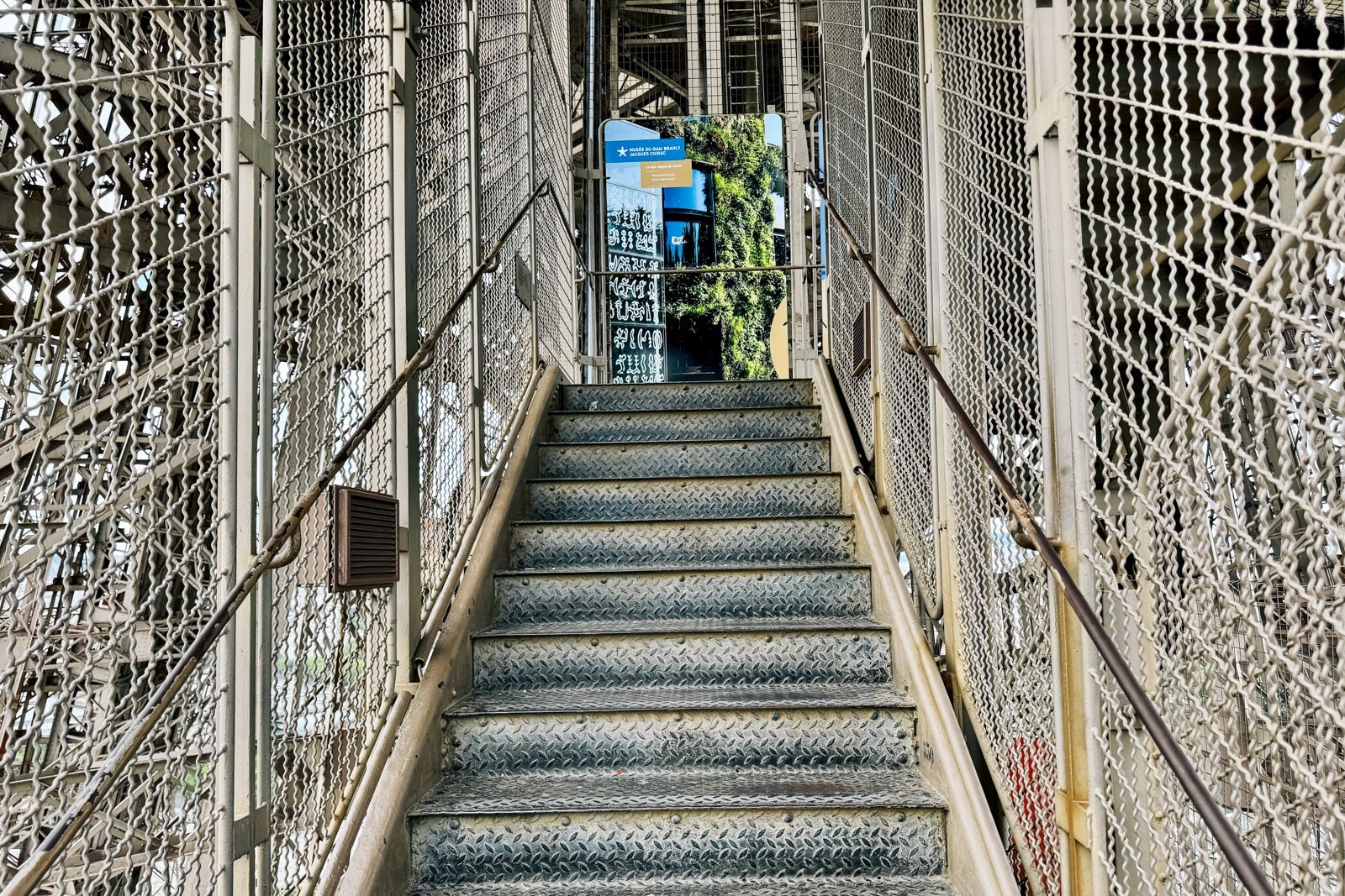 The steps of the Eiffel Tower
