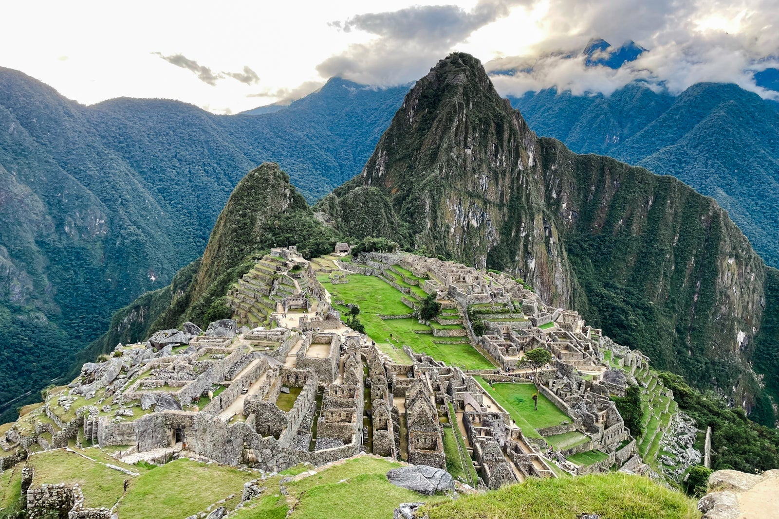 landscape view of Machu Picchu