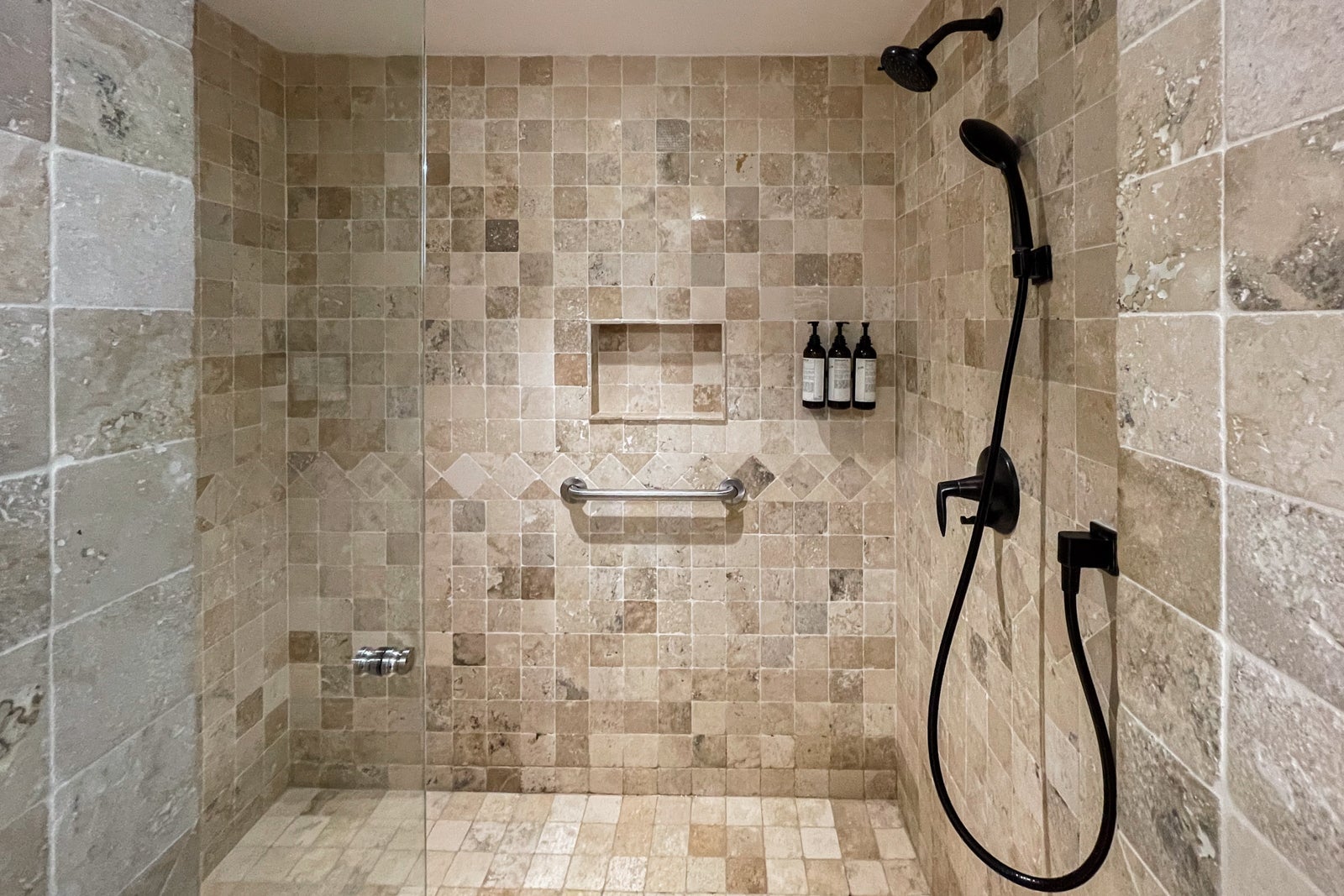 Bathroom shower. Zoetry Casa del Mar Los Cabos, Mexico