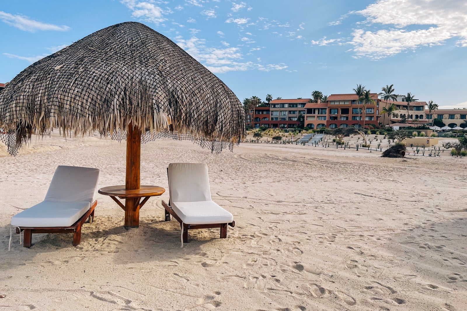 beach palapas at Zoetry Casa del Mar Los Cabos, Mexico