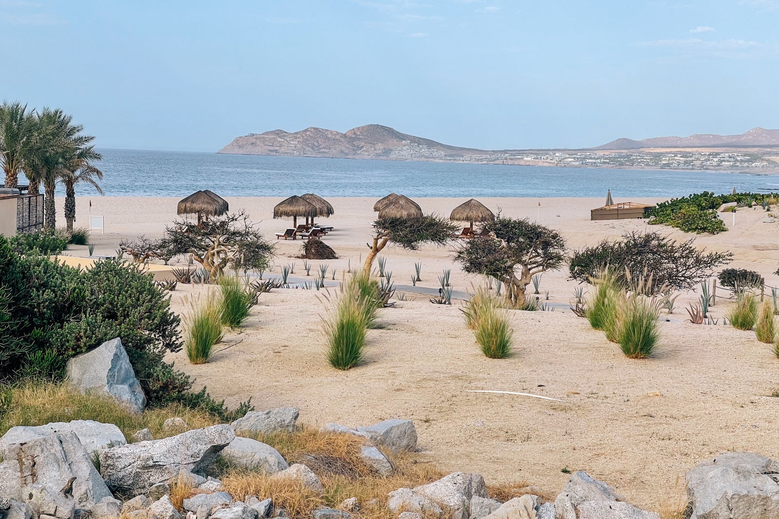 beach palapas at Zoetry Casa del Mar Los Cabos, Mexico