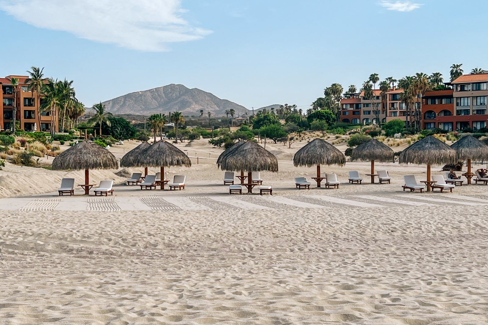 beach palapas at Zoetry Casa del Mar Los Cabos, Mexico