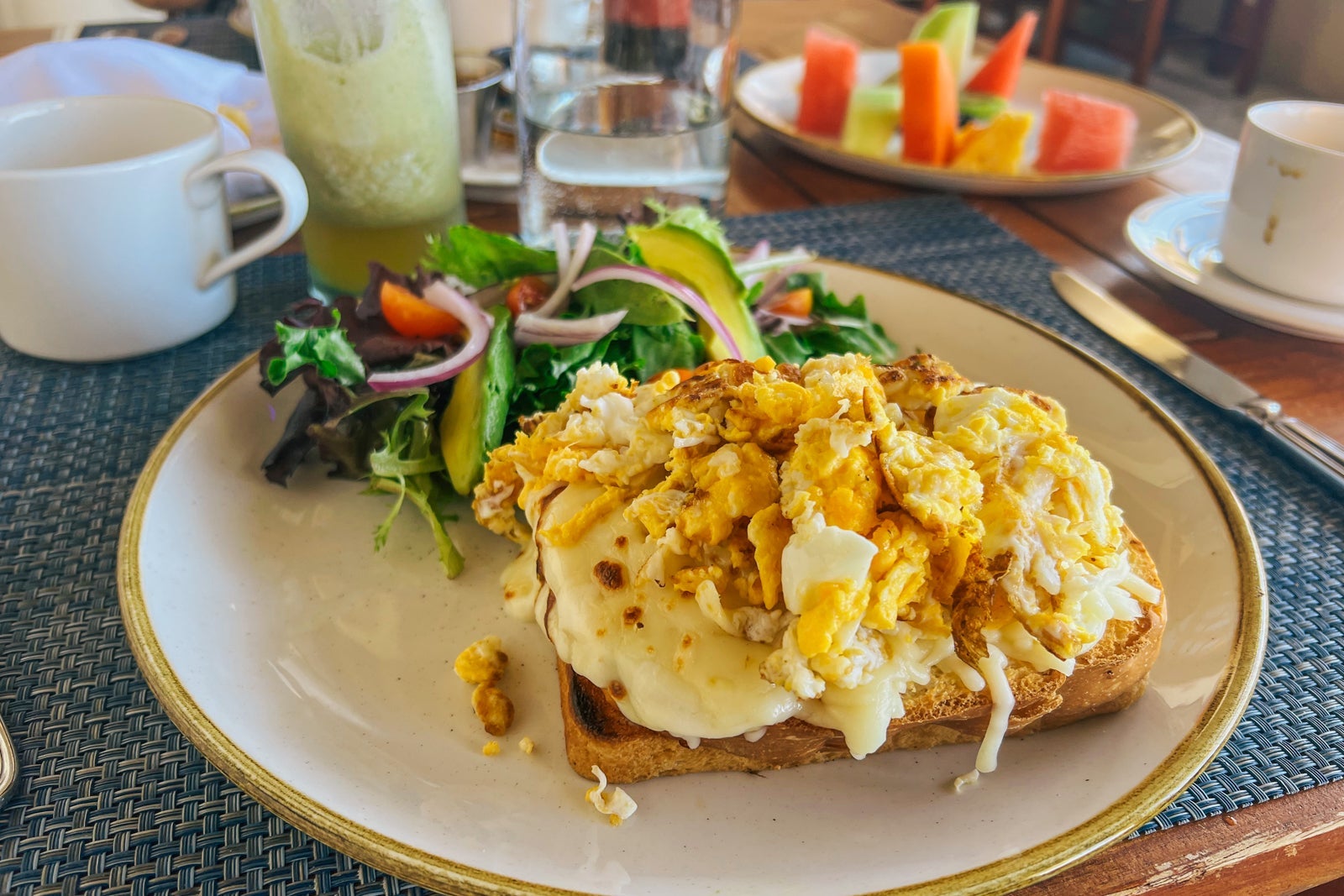 croque monsieur at El Arroyo, Zoetry Casa del Mar Los Cabos, Mexico
