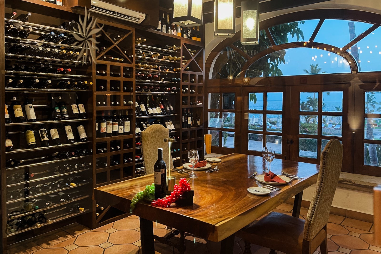 Private dining room at El Arroyo, Zoetry Casa del Mar Los Cabos