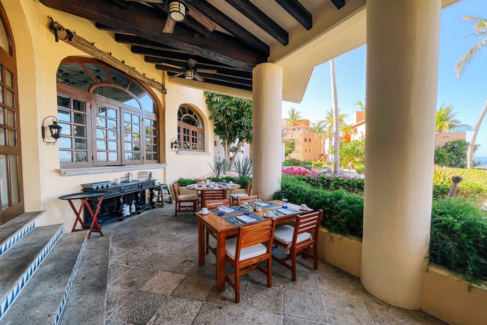 El Arroyo outdoor dining at Zoetry Casa del Mar Los Cabos in Mexico