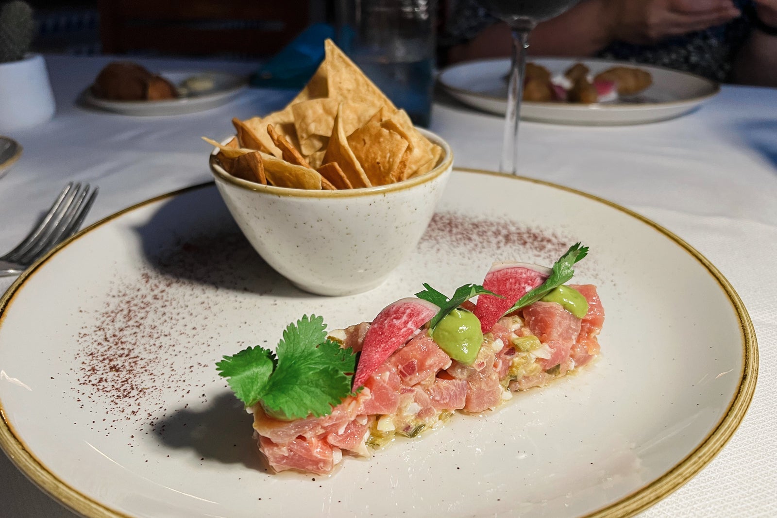 Tuna tartare at El Arroyo, Zoetry Casa del Mar Los Cabos, Mexico