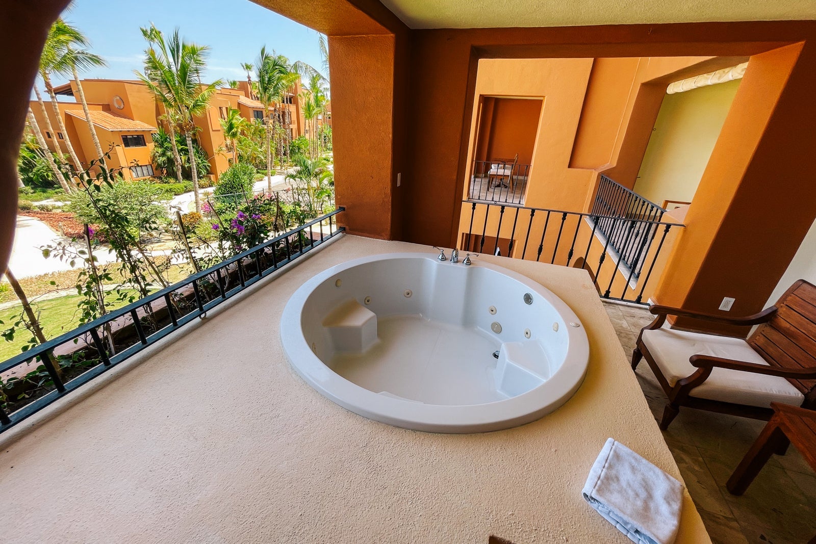In-room hot tub with a view. Zoetry Casa del Mar Los Cabos, Mexico