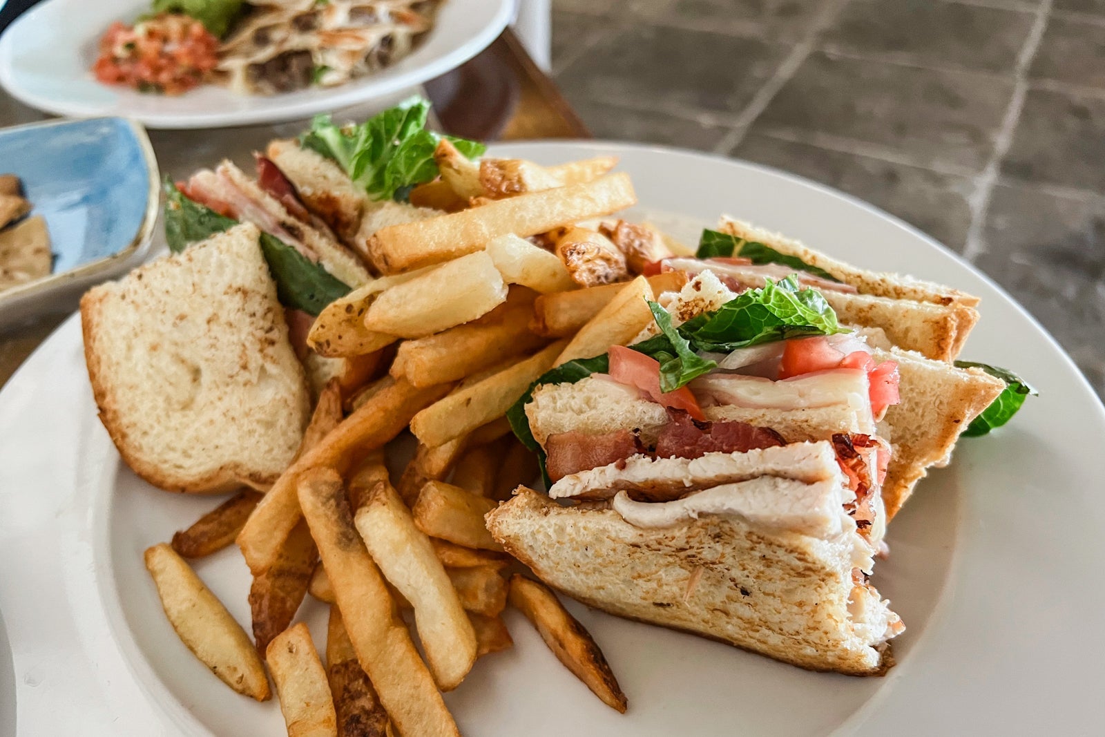 Club sandwich. Zoetry Casa del Mar Los Cabos, Mexico