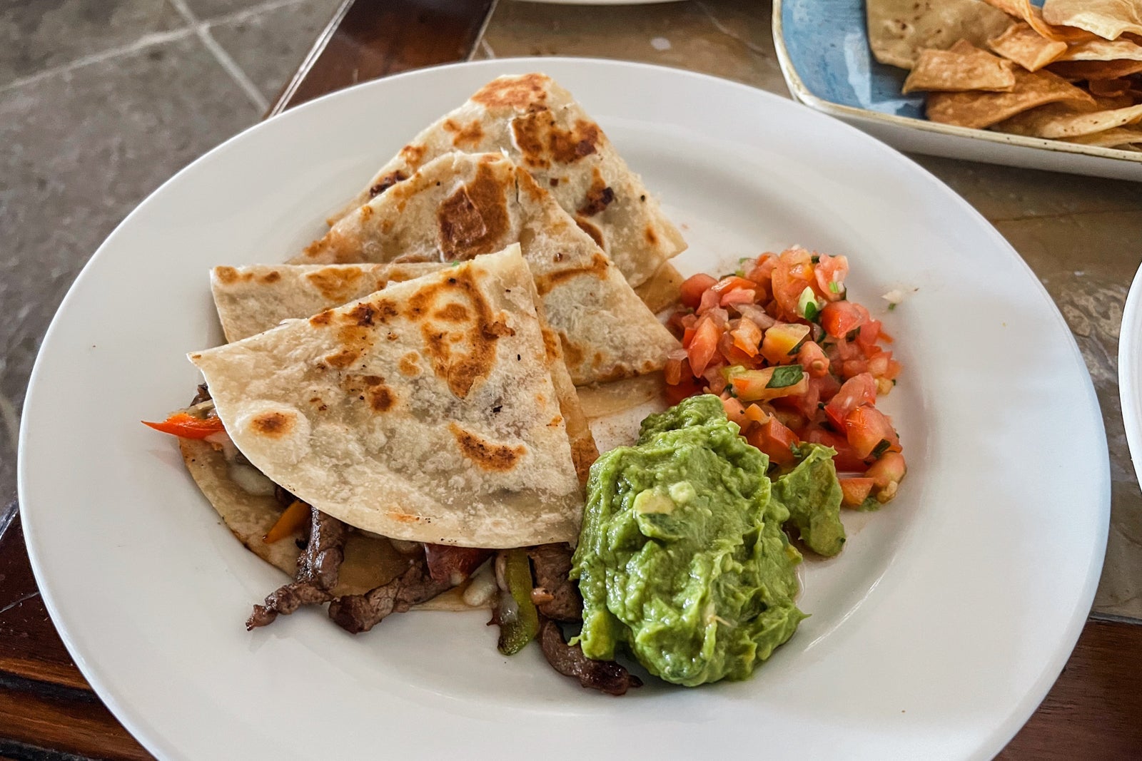 Quesadilla. Zoetry Casa del Mar Los Cabos, Mexico