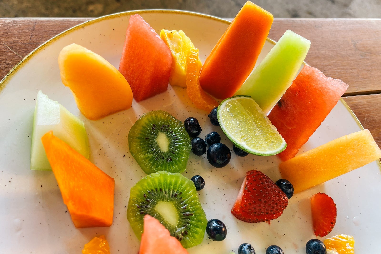 Fruit plate at Zoetry Casa del Mar Los Cabos, Mexico