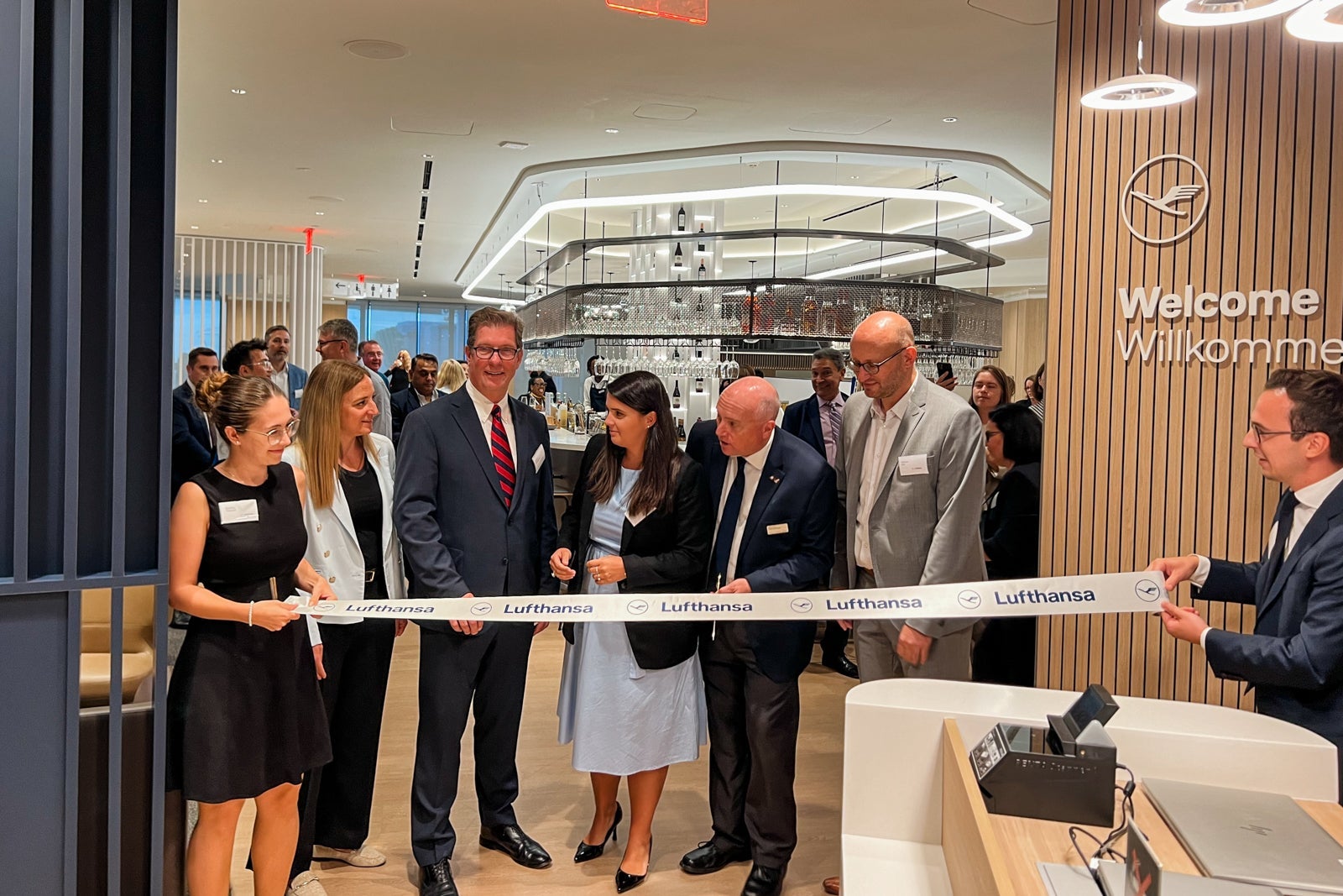 Inside the new Lufthansa lounge at Newark Liberty Airport - The