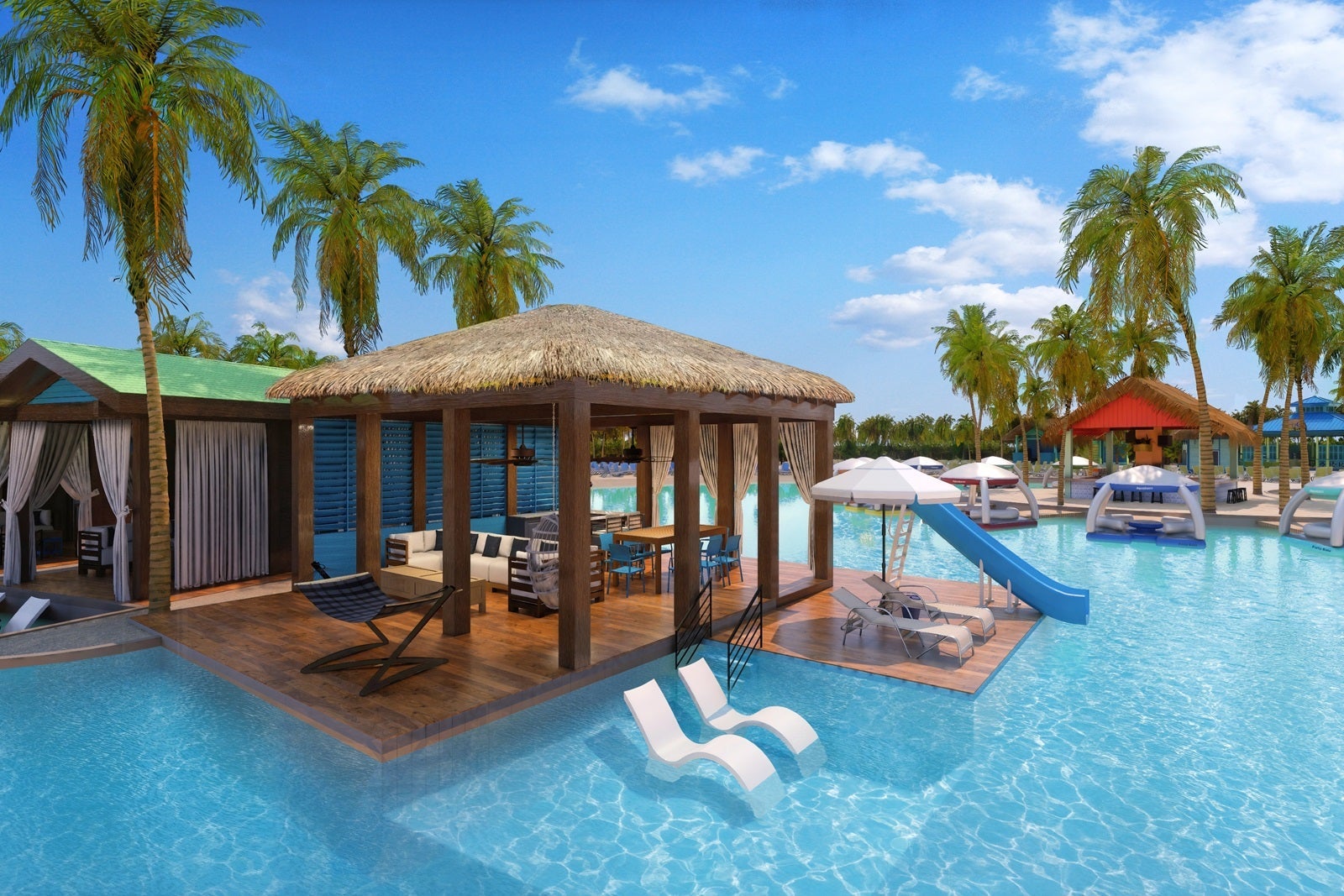 A rendering of a Supervilla at Carnival Cruise Line's Celebration Key