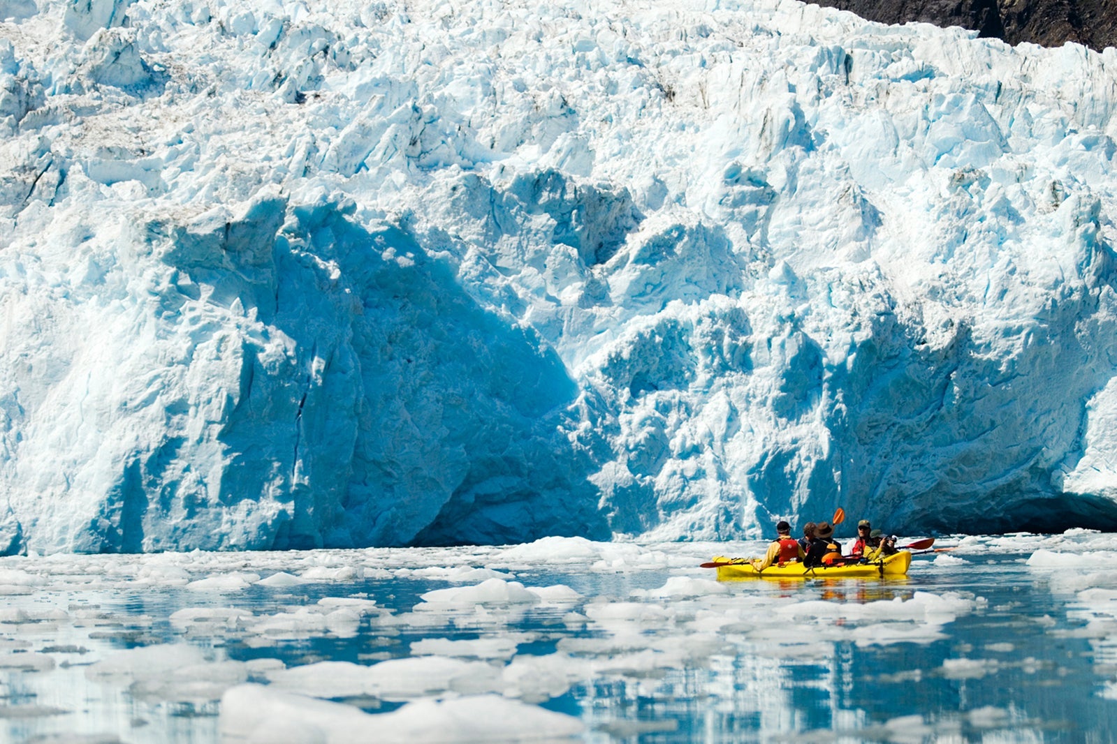Kayakers in Kenai Fjords National Park.