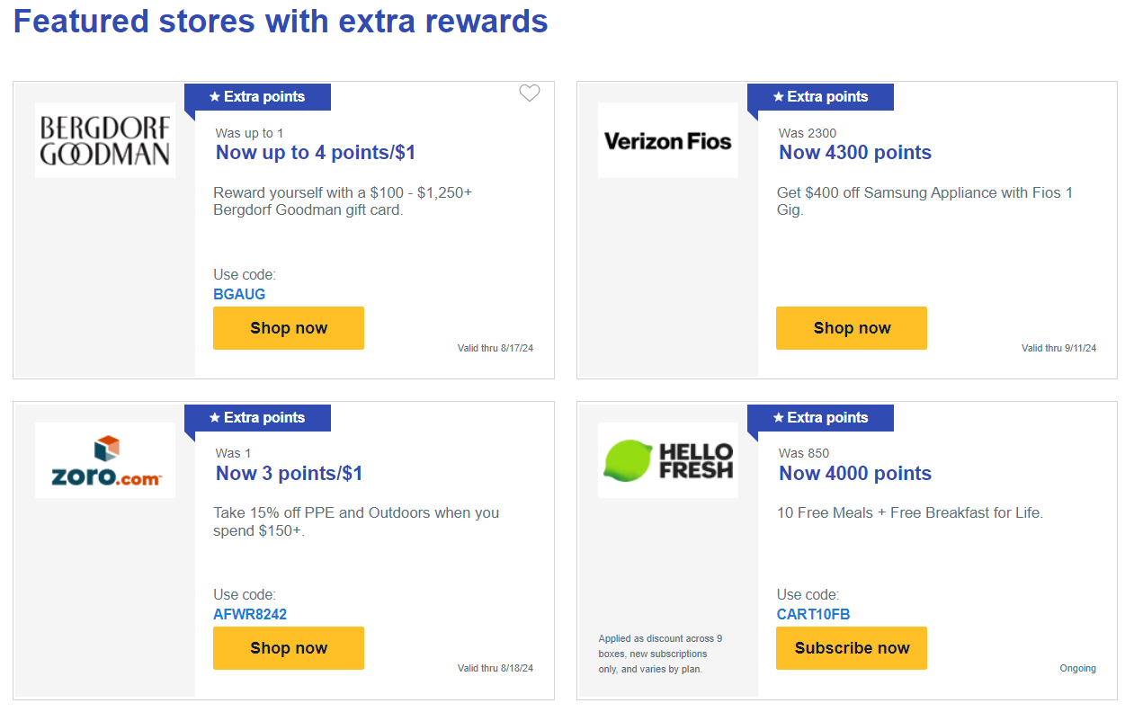 Southwest shopping portal