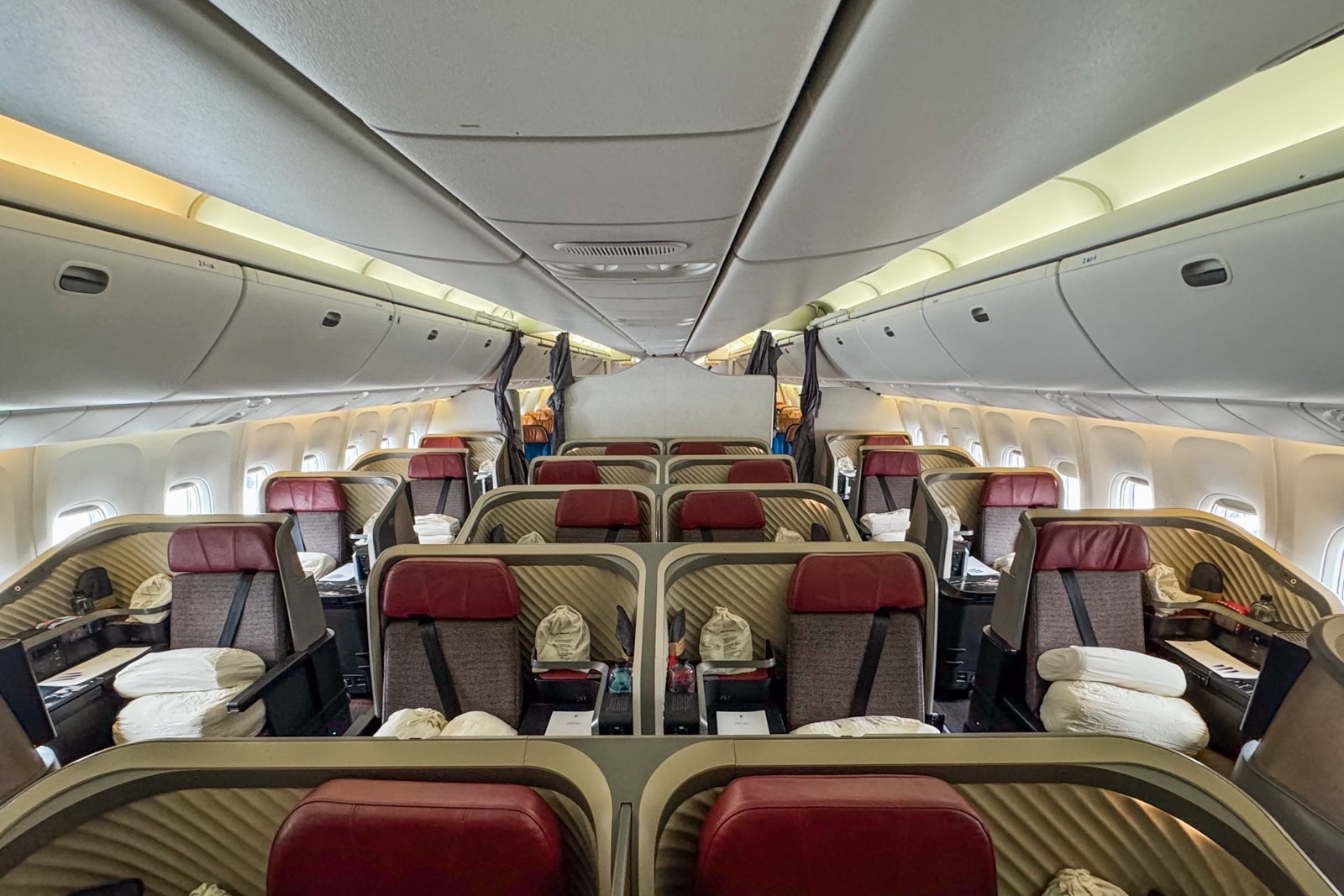 LATAM 767 business class cabin