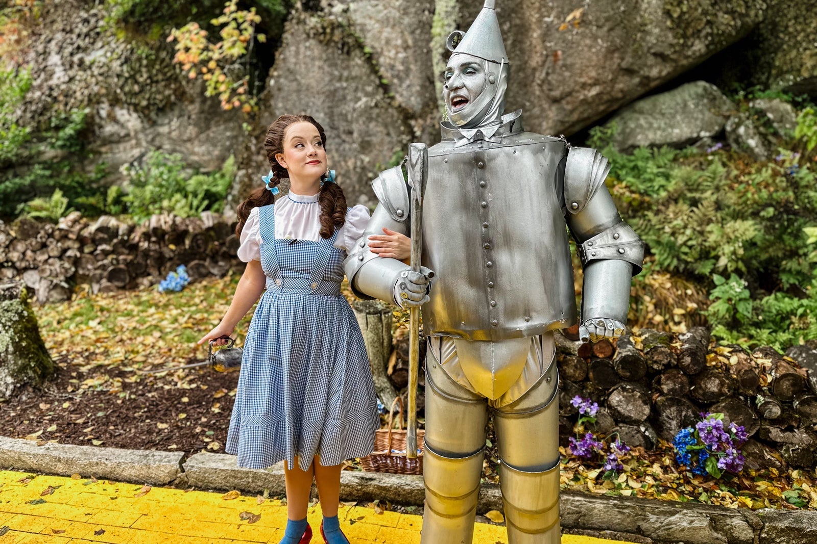 Dorothy and the Tin Man from the Wizard of Oz
