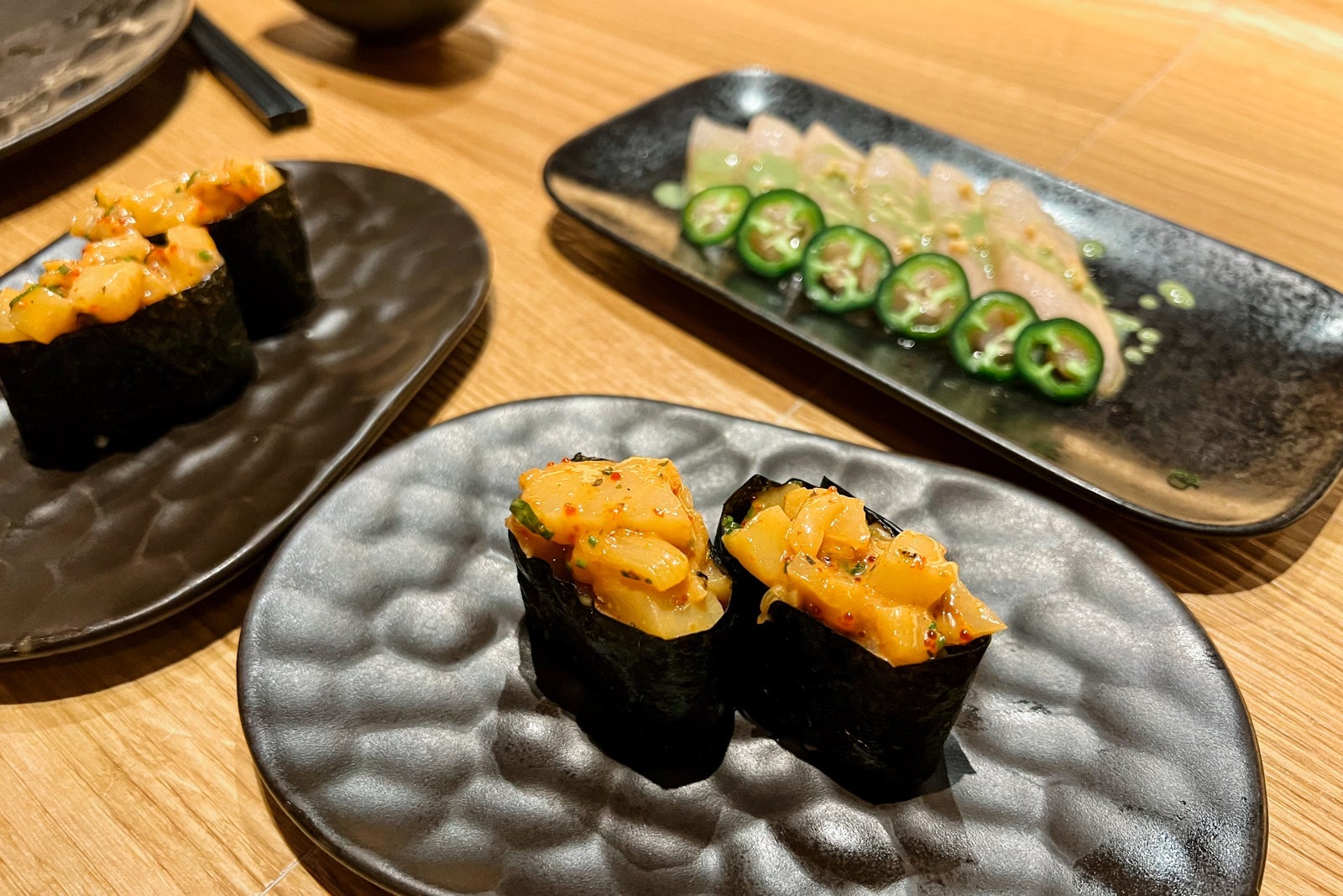 Sushi at Sakura's sushi bar