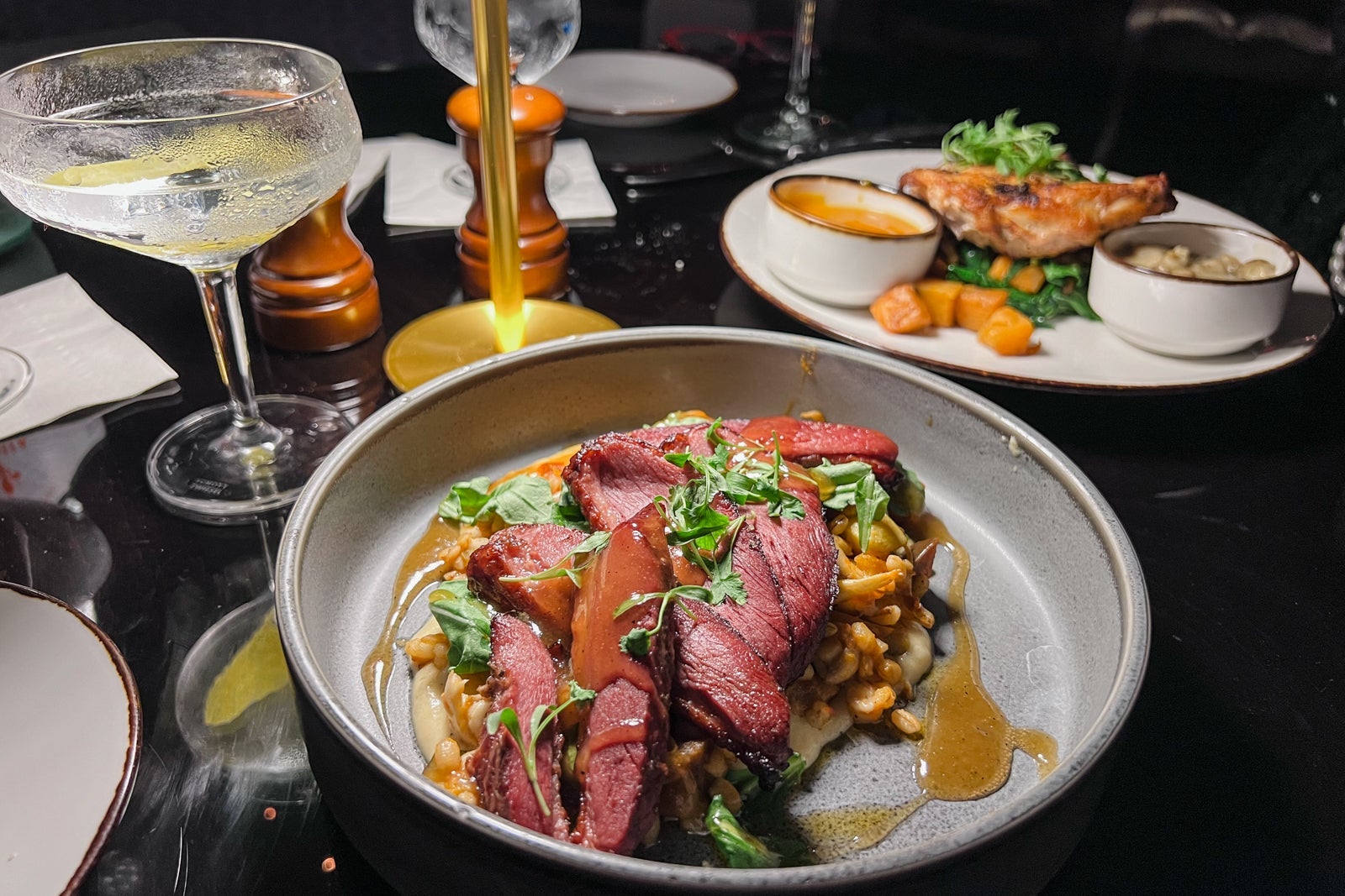 Smoked duck breast at M Bistro