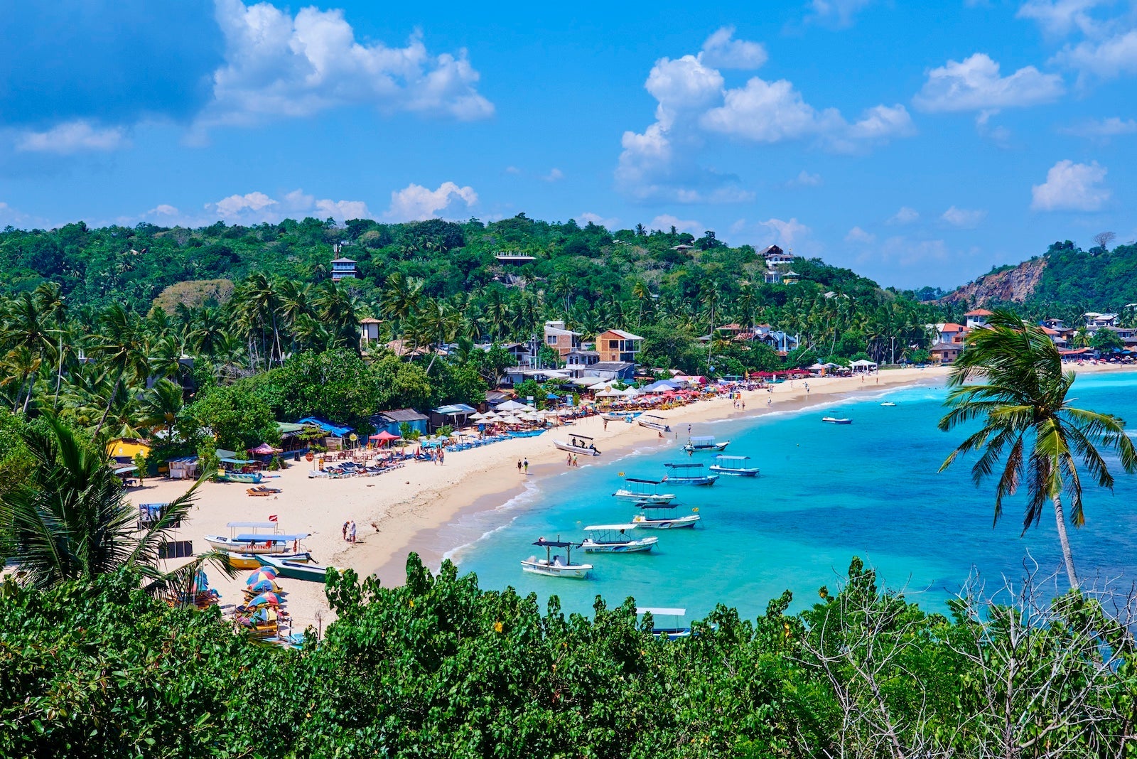 Sri Lanka, Southern Province, South Coast beach, Galle district, Unawatuna beach