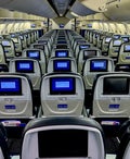 United widebody aircraft economy cabin