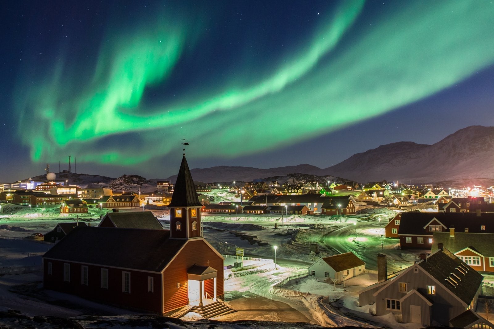 Northern Lights above NuukNorthern Lights above Nuuk
