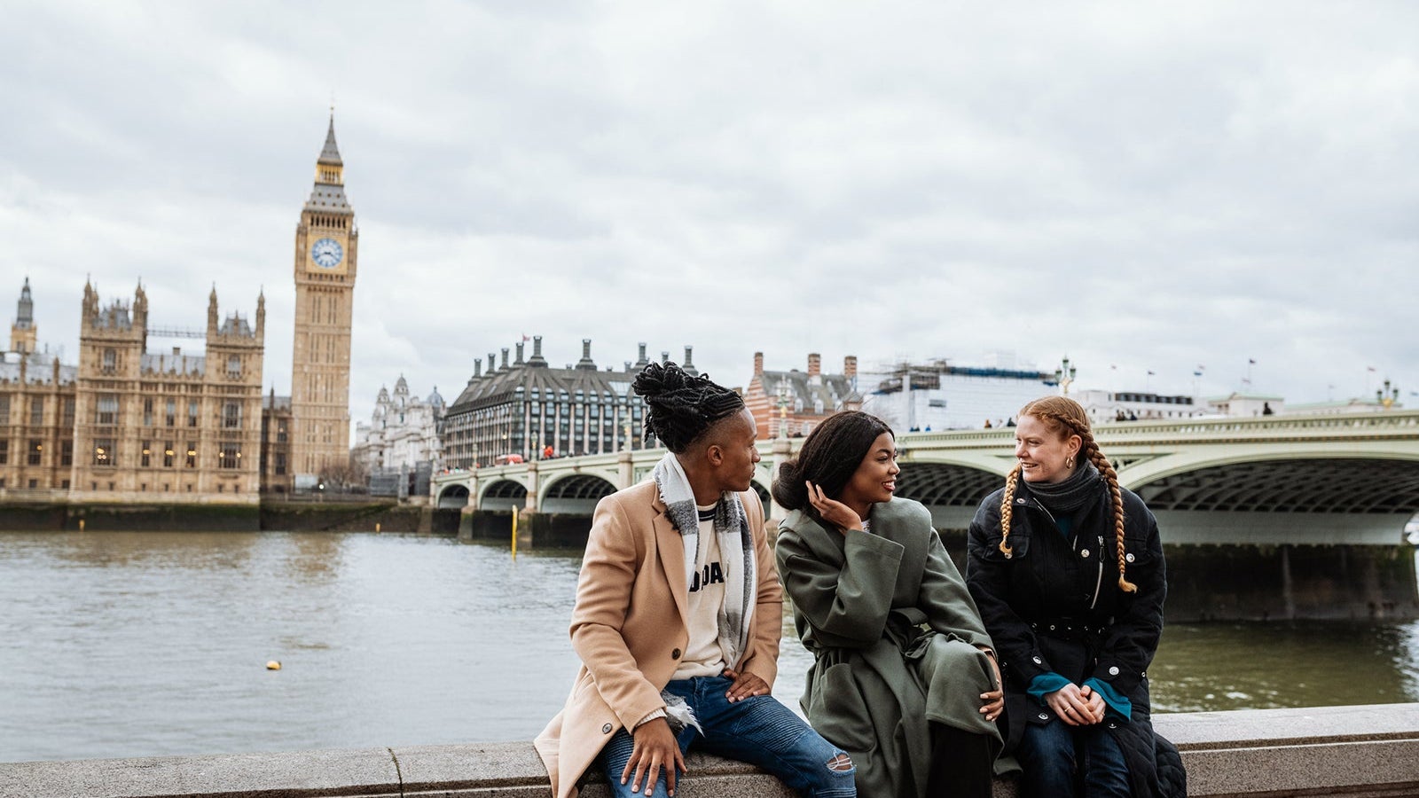 Young multi-ethnic tourist in London
