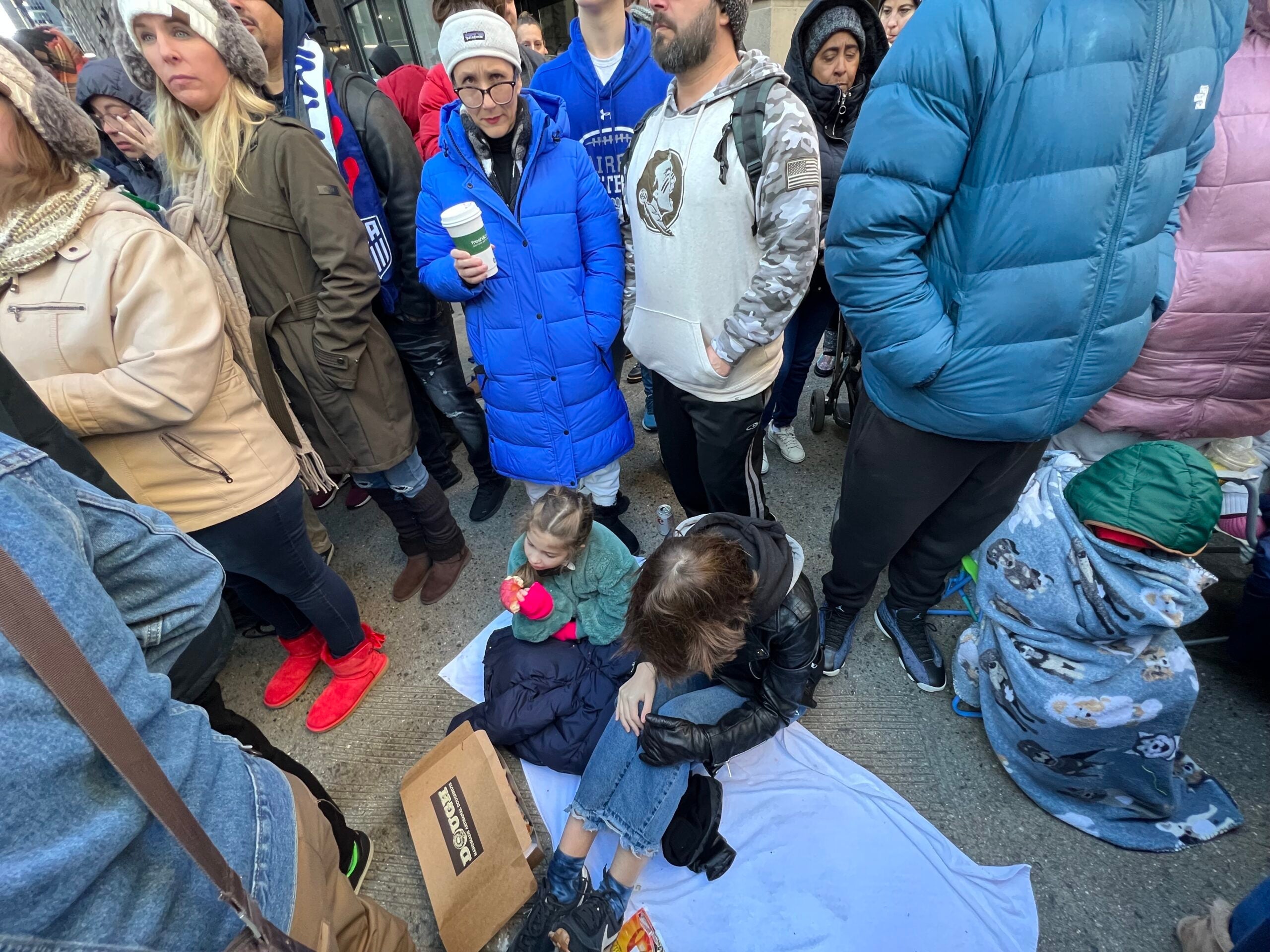 Waiting for the parade to start