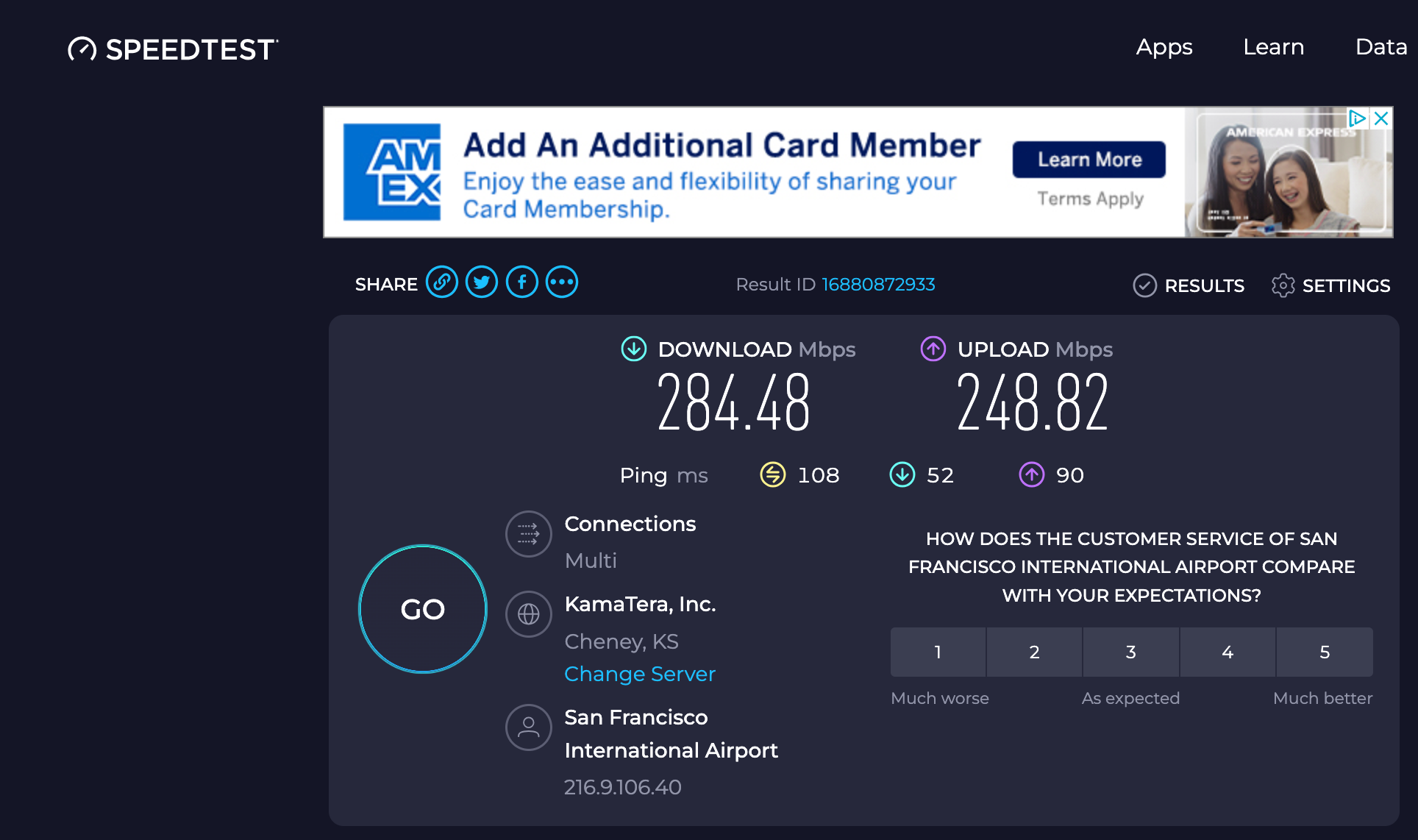 Speedtest by Ookla. OOKLA.COM