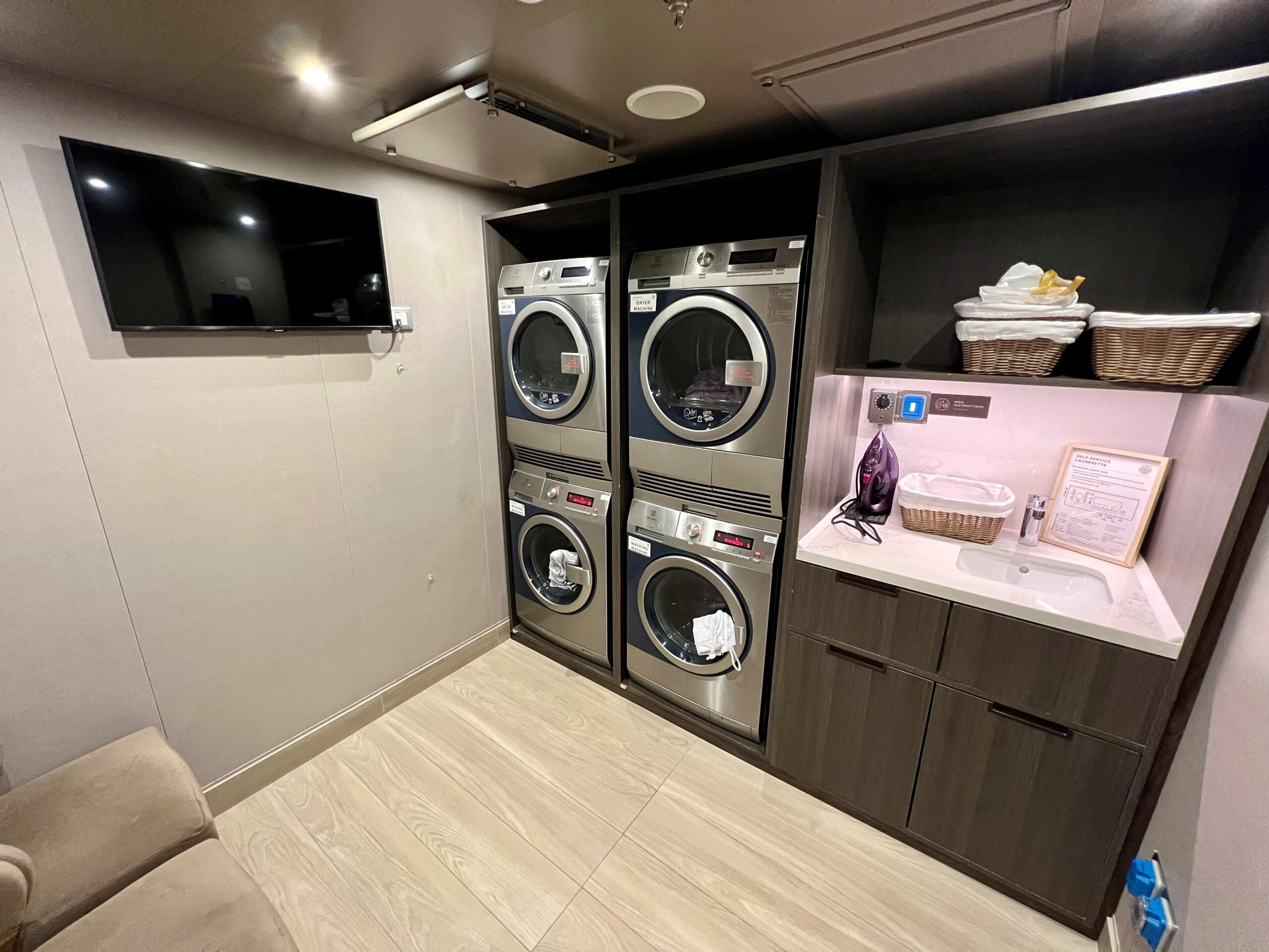 A launderette on Explora I