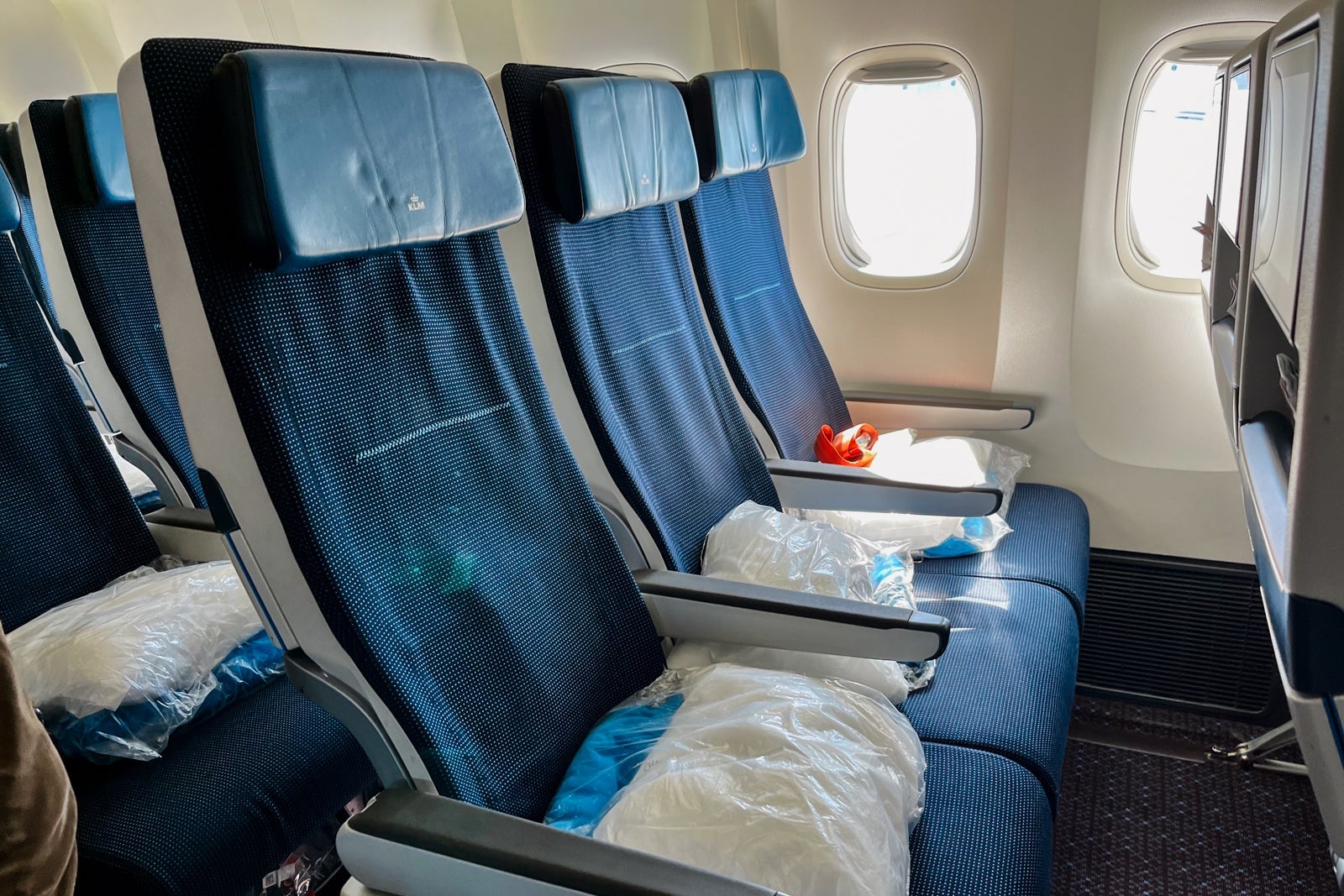 KLM plane seats