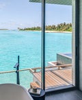 Bathroom in an overwater villa at the Alila Kothaifaru Maldives