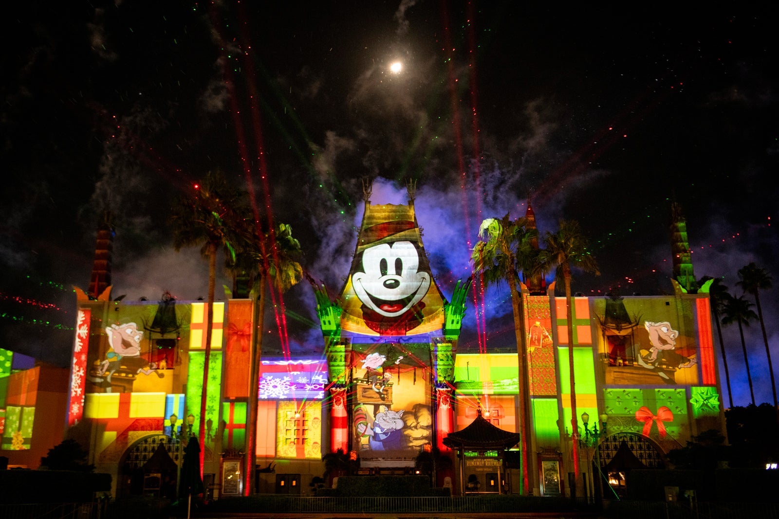 Jingle Bell, Jingle BAM! fireworks over Disney's Hollywood Studios during Jollywood Nights 2024