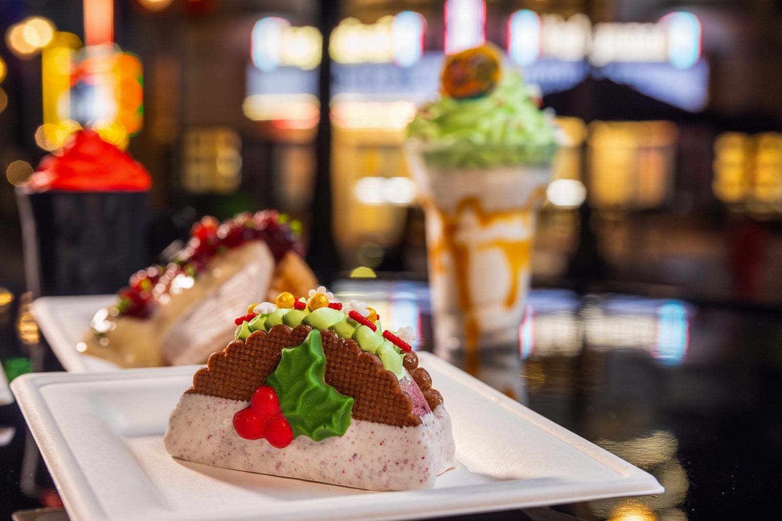 A dessert taco at Jollywood Nights