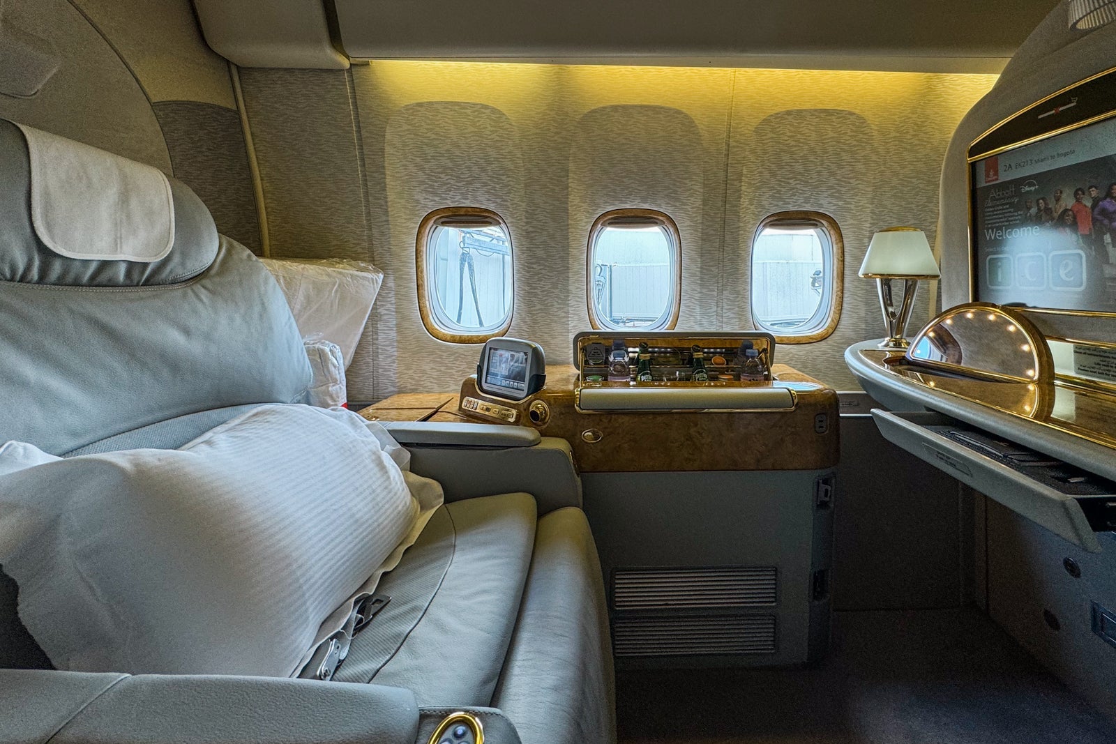 Emirates first class seat