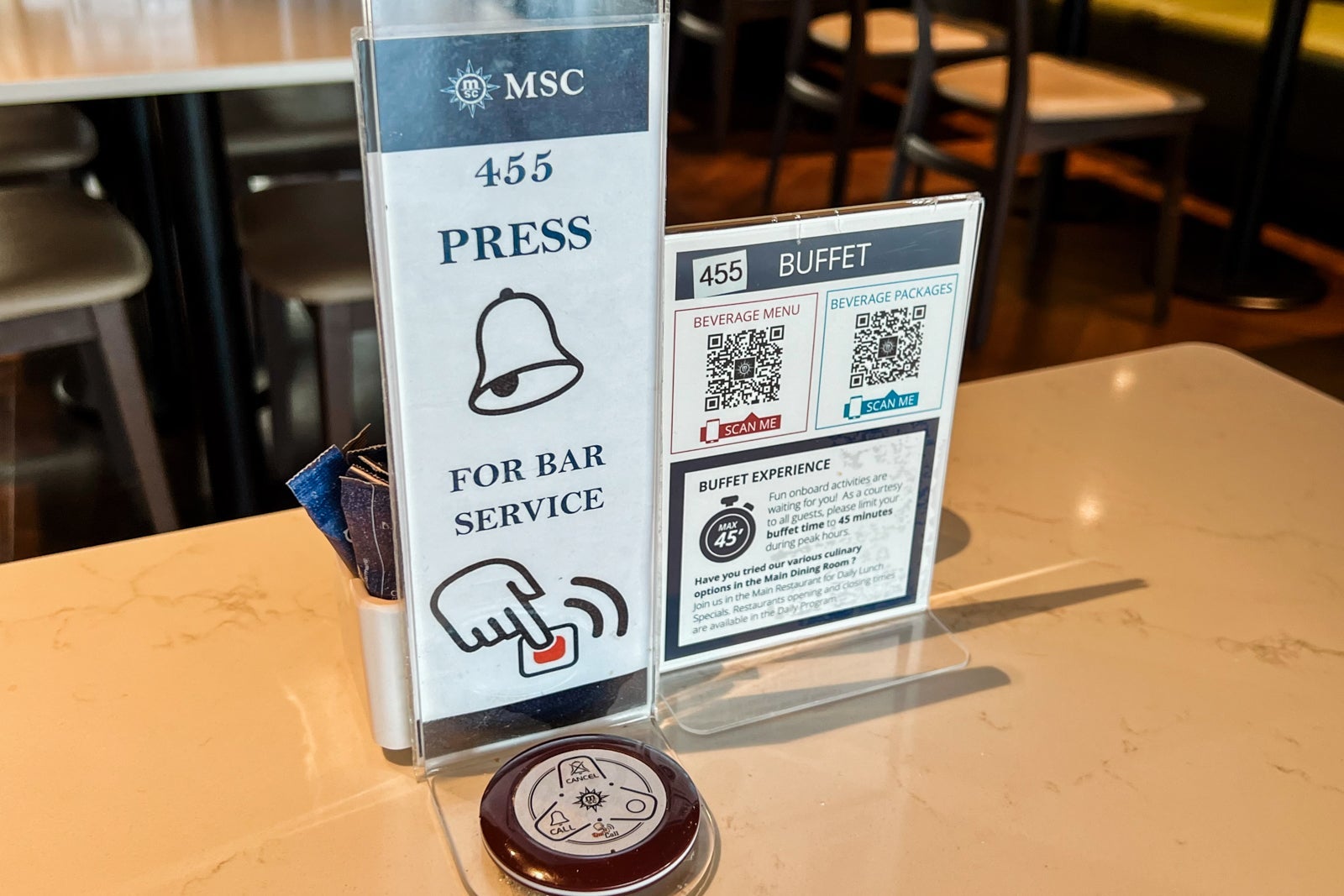 The MSC World Europa buffet