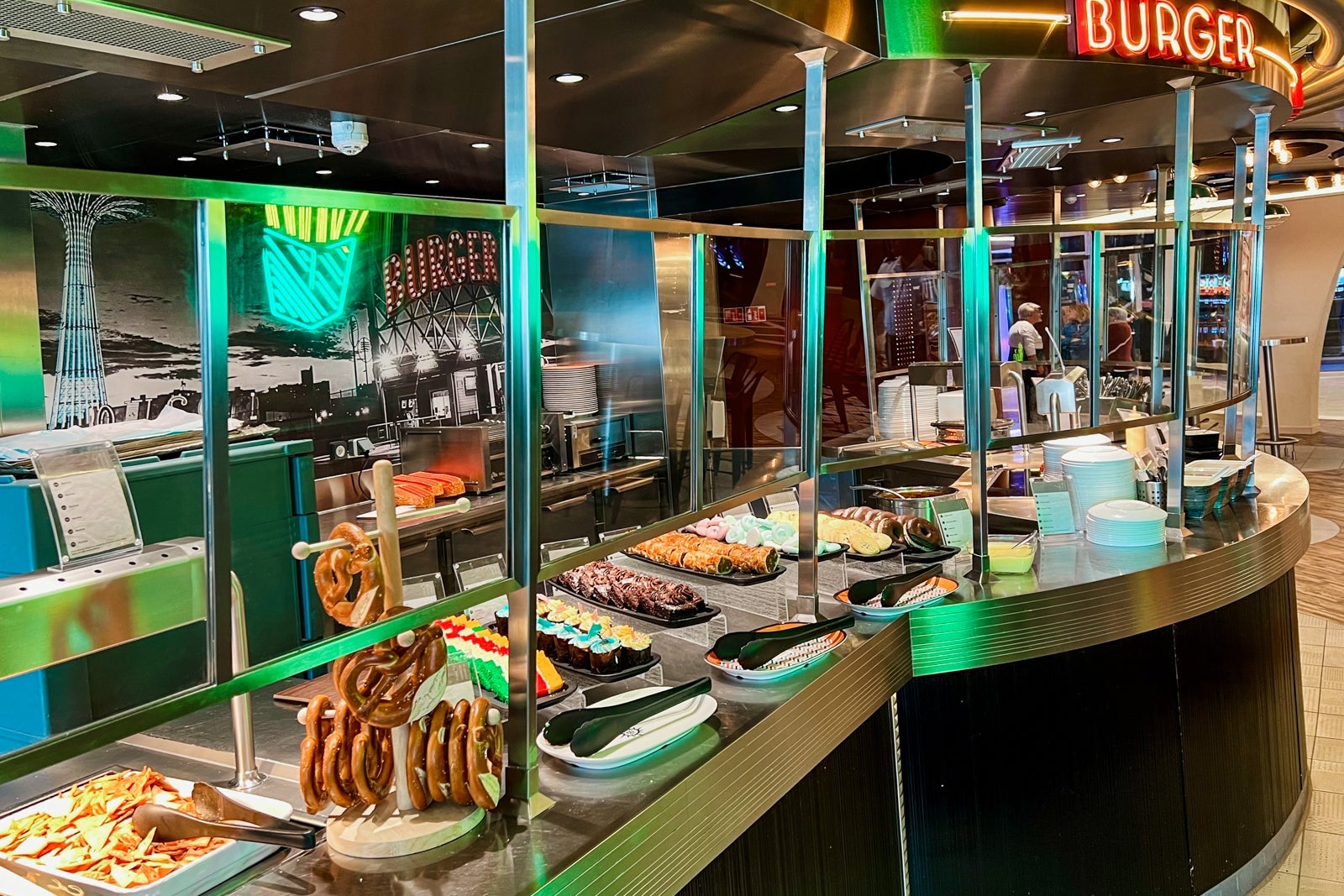 The Pizza & Burger casual eatery on MSC World Europa