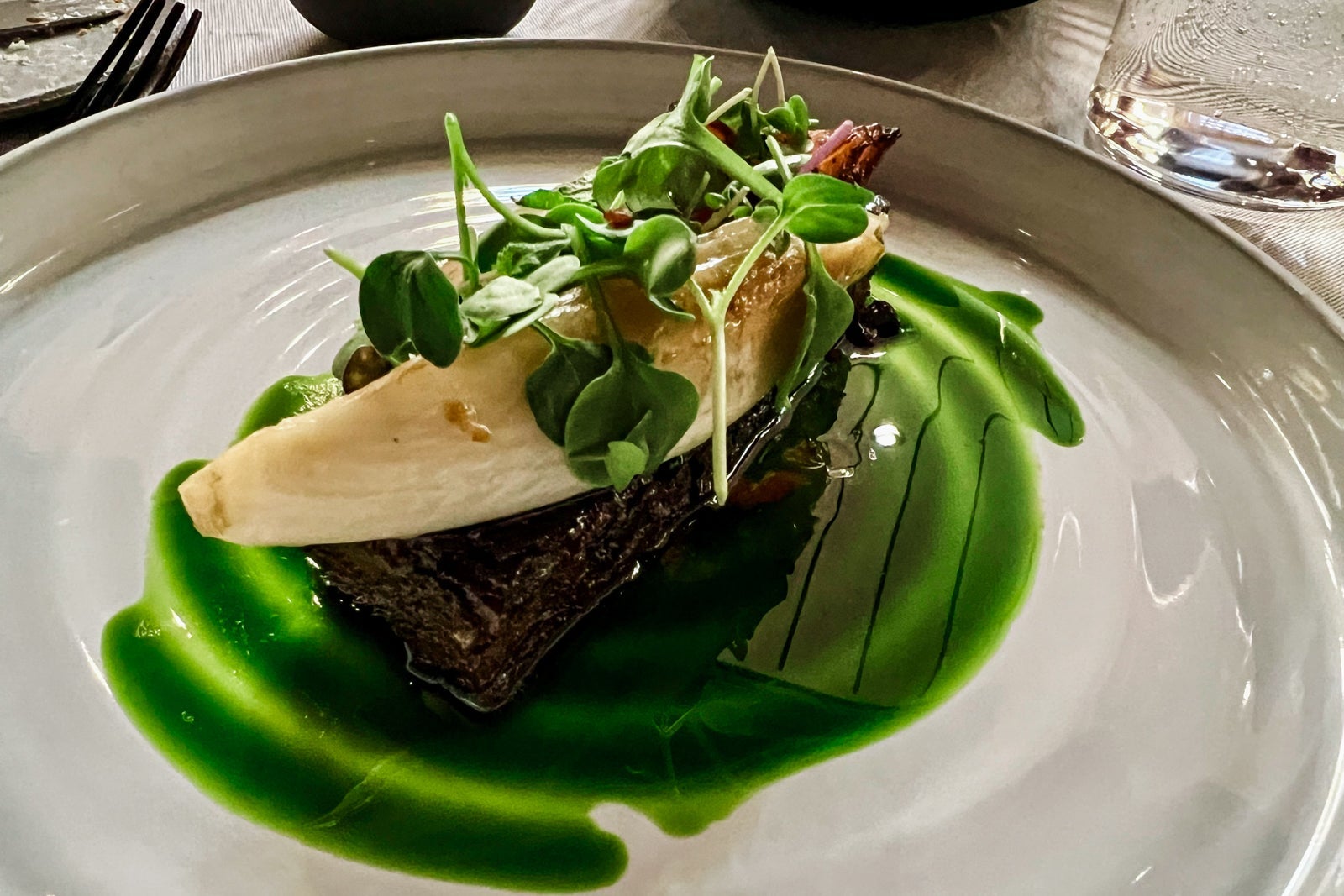 A dish at Chef's Garden Kitchen