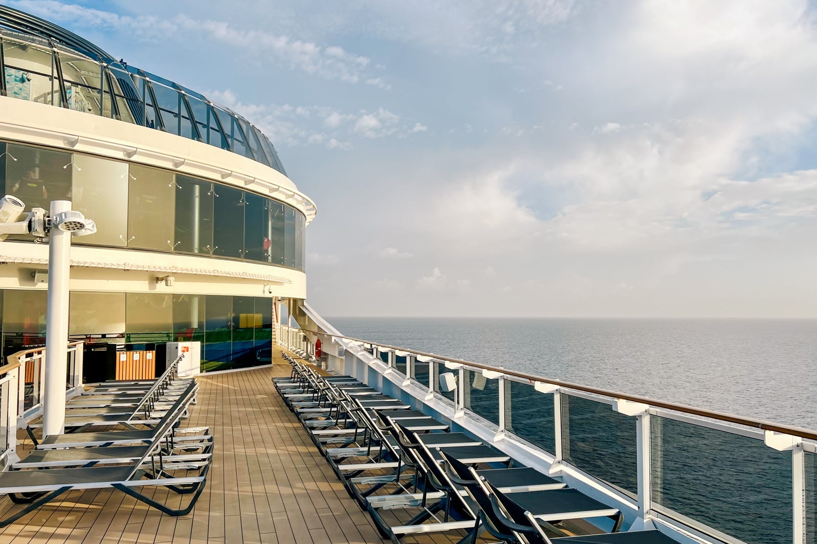 The La Plage pool area atop MSC World Europa