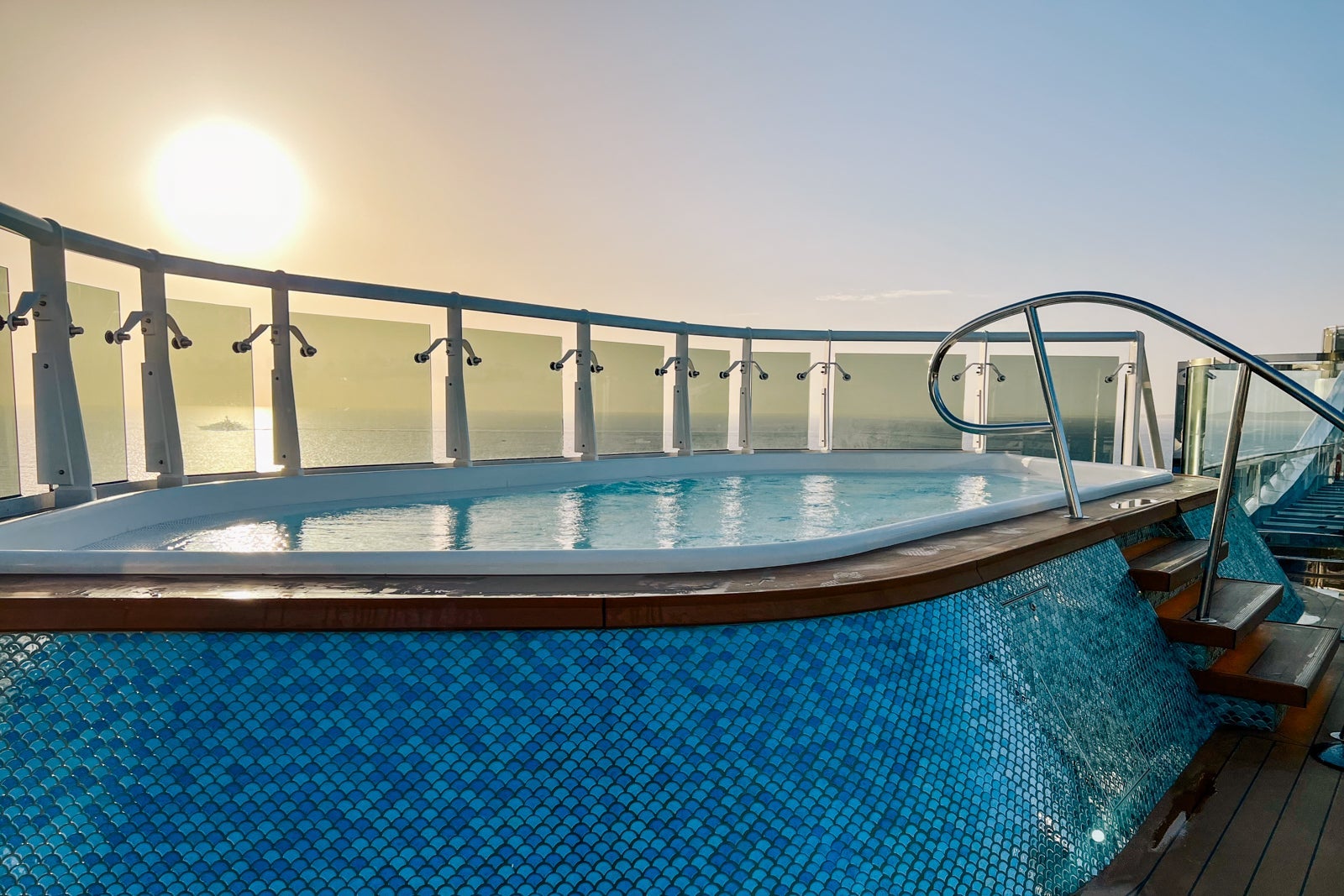 The La Plage pool area atop MSC World Europa