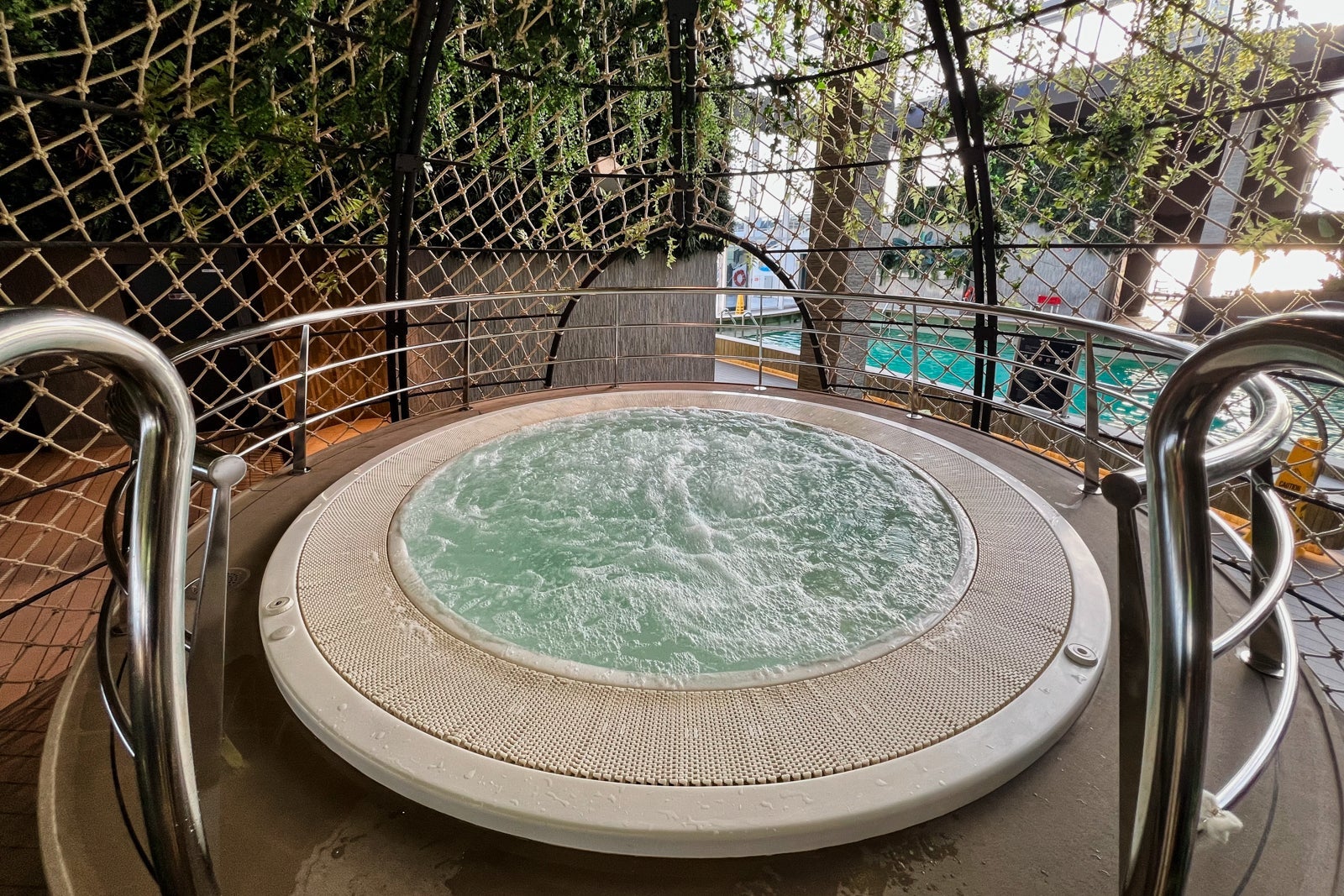 The Botanic Garden pool area on MSC World Europa