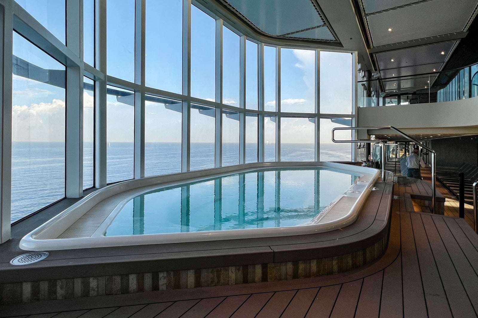 The Botanic Garden pool area on MSC World Europa